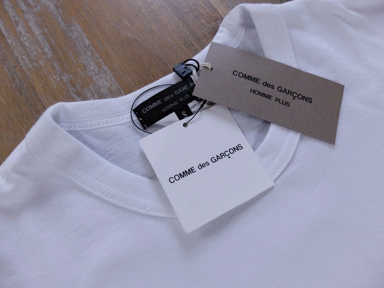 Comme des Garcons COMME DES GARCONS Homme Plus white color mix t-shirt Small q Size US S / EU 44-46 / 1 - 2 Thumbnail