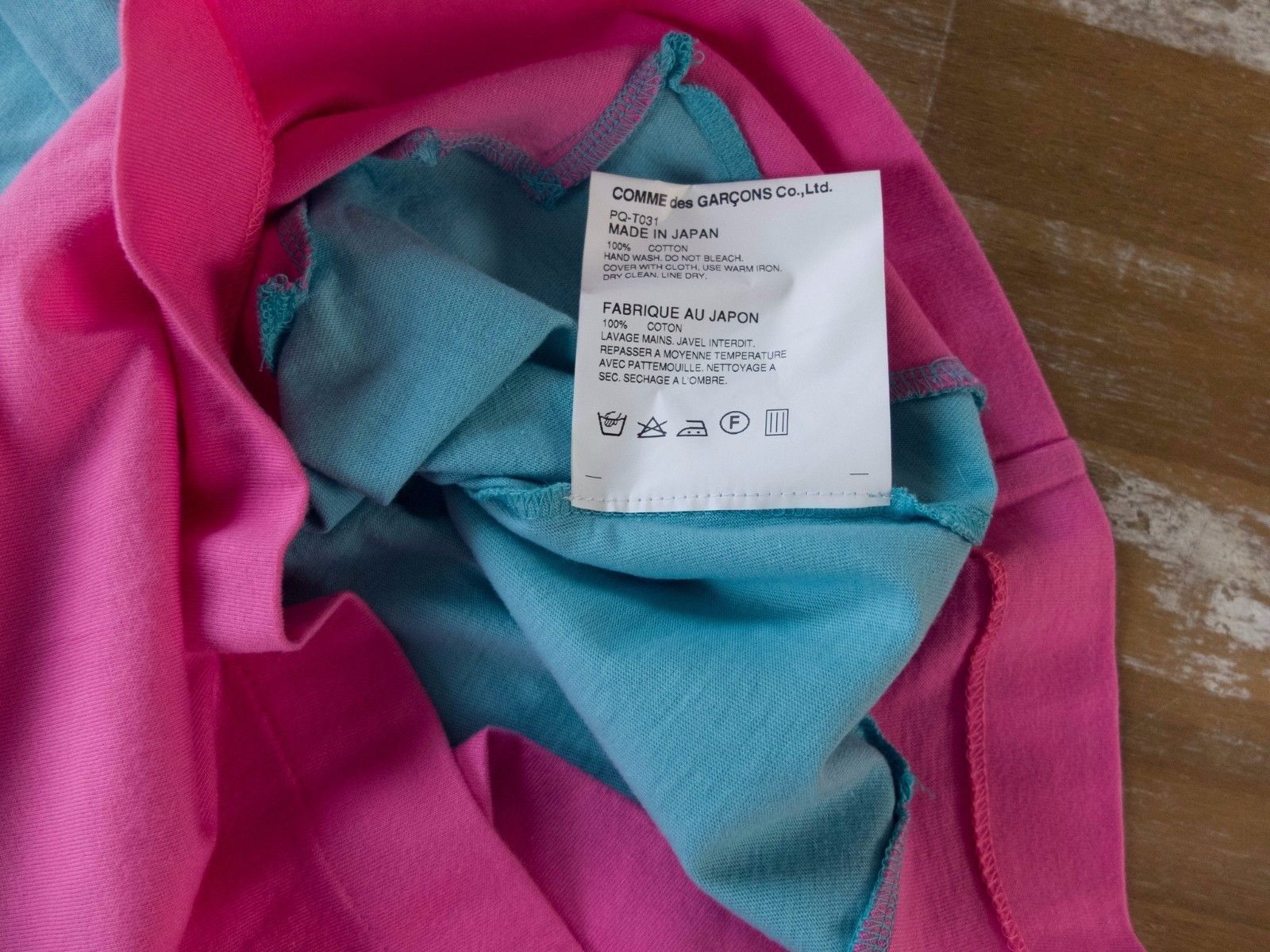 Comme des Garcons COMME DES GARCONS Homme Plus colorblock t-shirt Size Small q Size US S / EU 44-46 / 1 - 3 Thumbnail