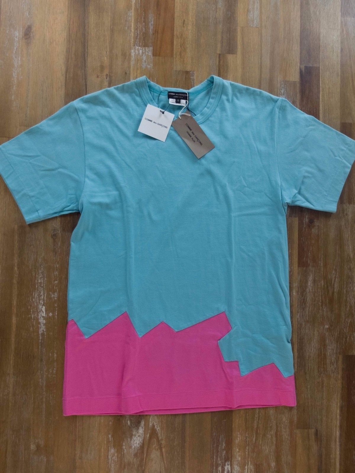 Comme des Garcons COMME DES GARCONS Homme Plus colorblock t-shirt Size Small q Size US S / EU 44-46 / 1 - 1 Thumbnail