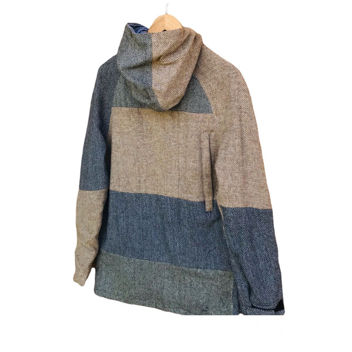 Harris Tweed Rare 1998 Vintage Harris tweed multitone wool hoodie jacket Size US M / EU 48-50 / 2 - 8 Thumbnail
