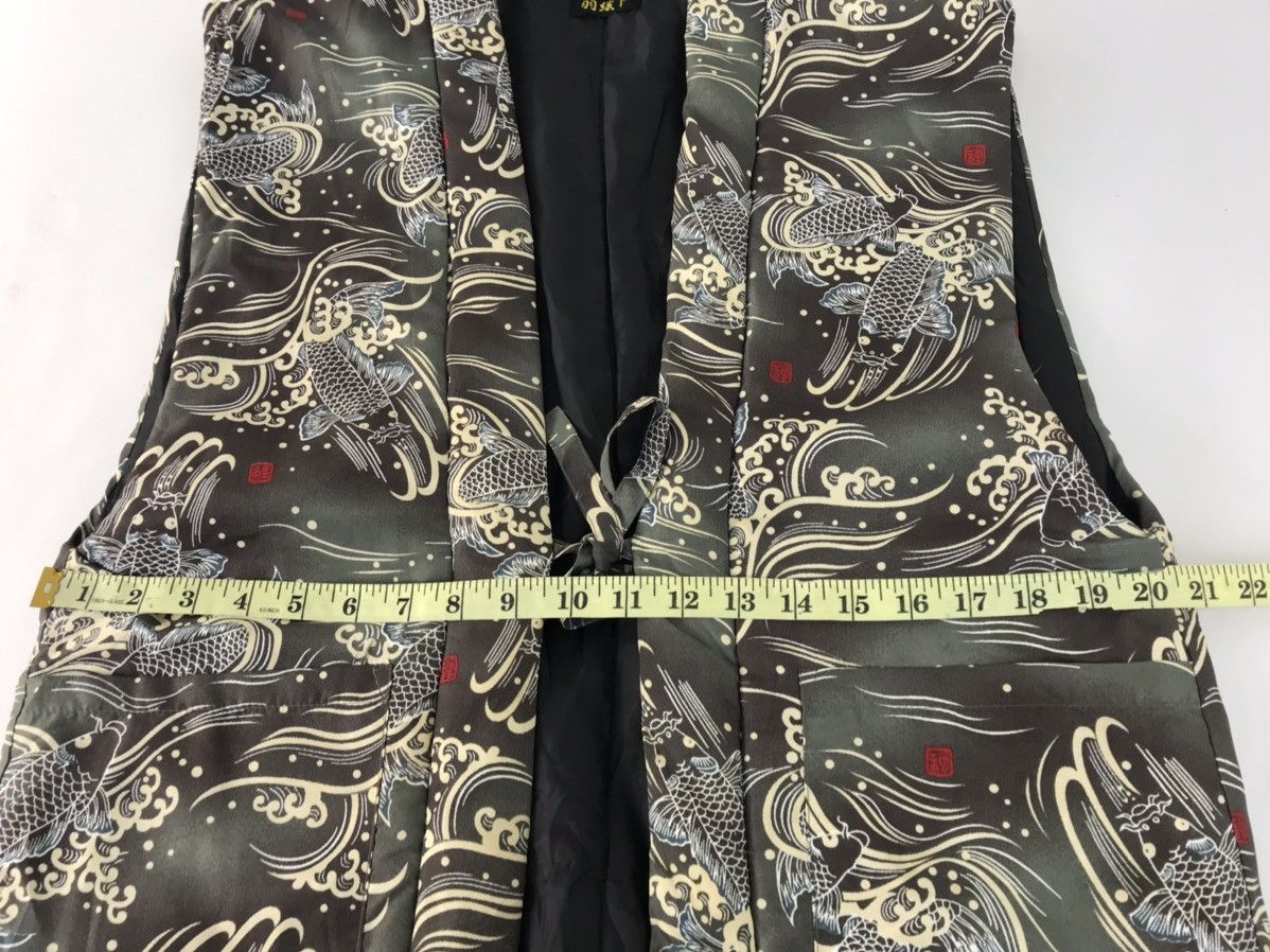 Japanese Brand Quilted Noragi Hanten Japanese Traditional Haori Koi Fish Size US L / EU 52-54 / 3 - 8 Thumbnail