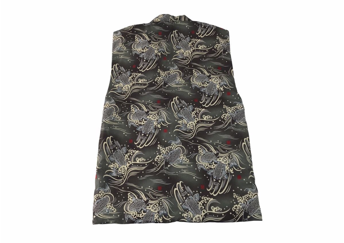 Japanese Brand Quilted Noragi Hanten Japanese Traditional Haori Koi Fish Size US L / EU 52-54 / 3 - 2 Thumbnail