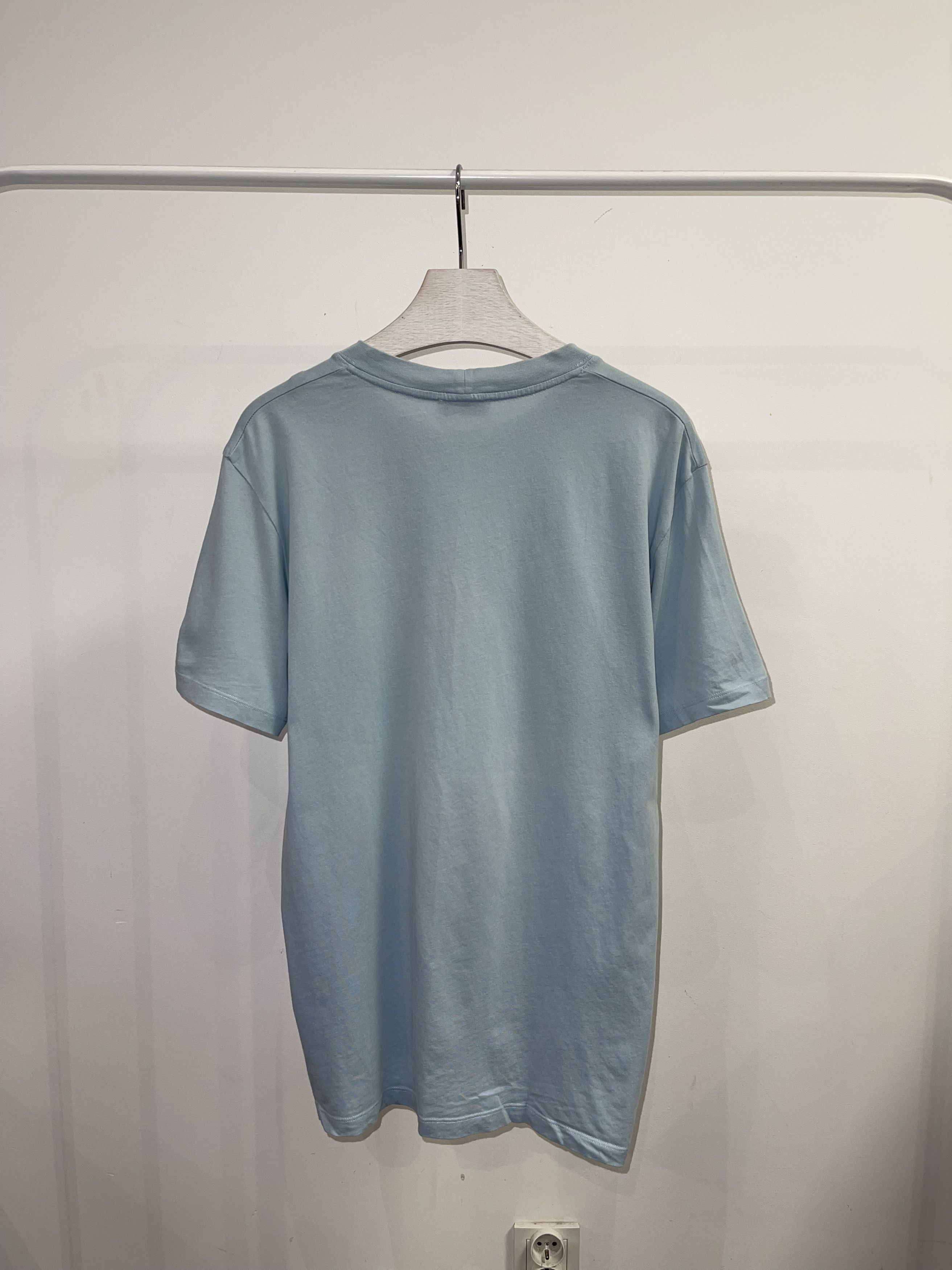 Sandro Sandro "Love Forever" Baby Blue T-Shirt Size US M / EU 48-50 / 2 - 4 Thumbnail
