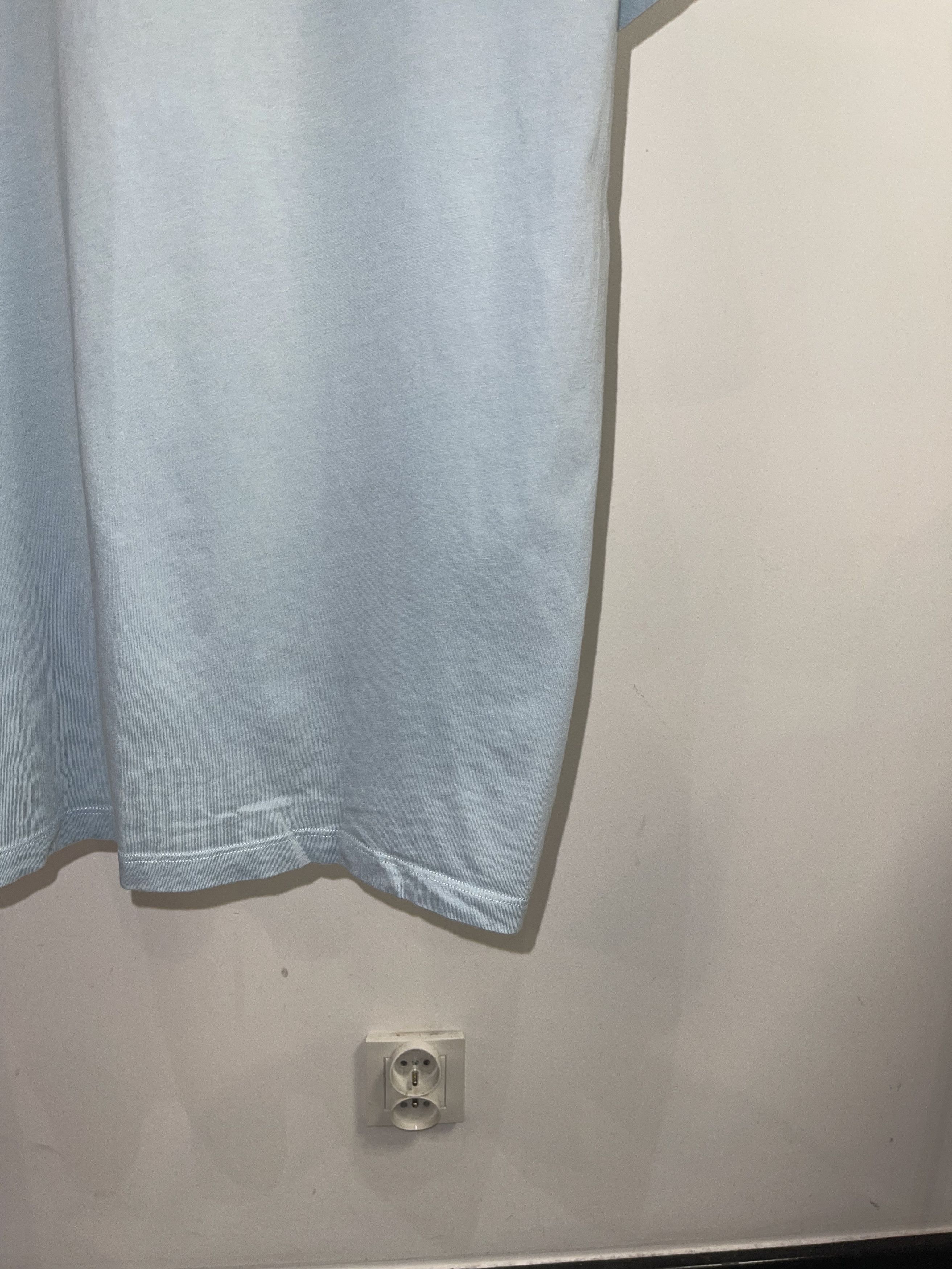 Sandro Sandro "Love Forever" Baby Blue T-Shirt Size US M / EU 48-50 / 2 - 6 Thumbnail