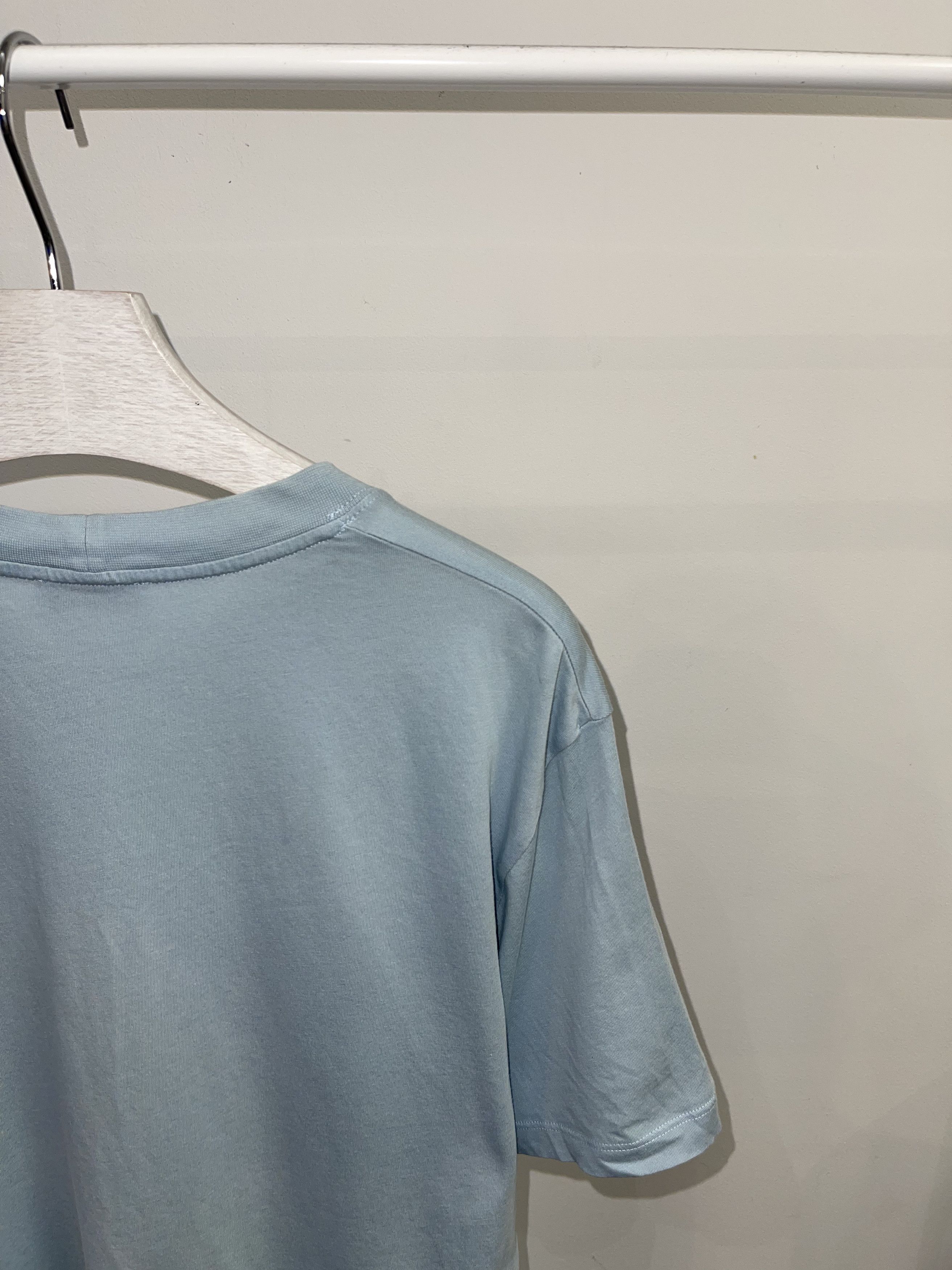 Sandro Sandro "Love Forever" Baby Blue T-Shirt Size US M / EU 48-50 / 2 - 5 Thumbnail