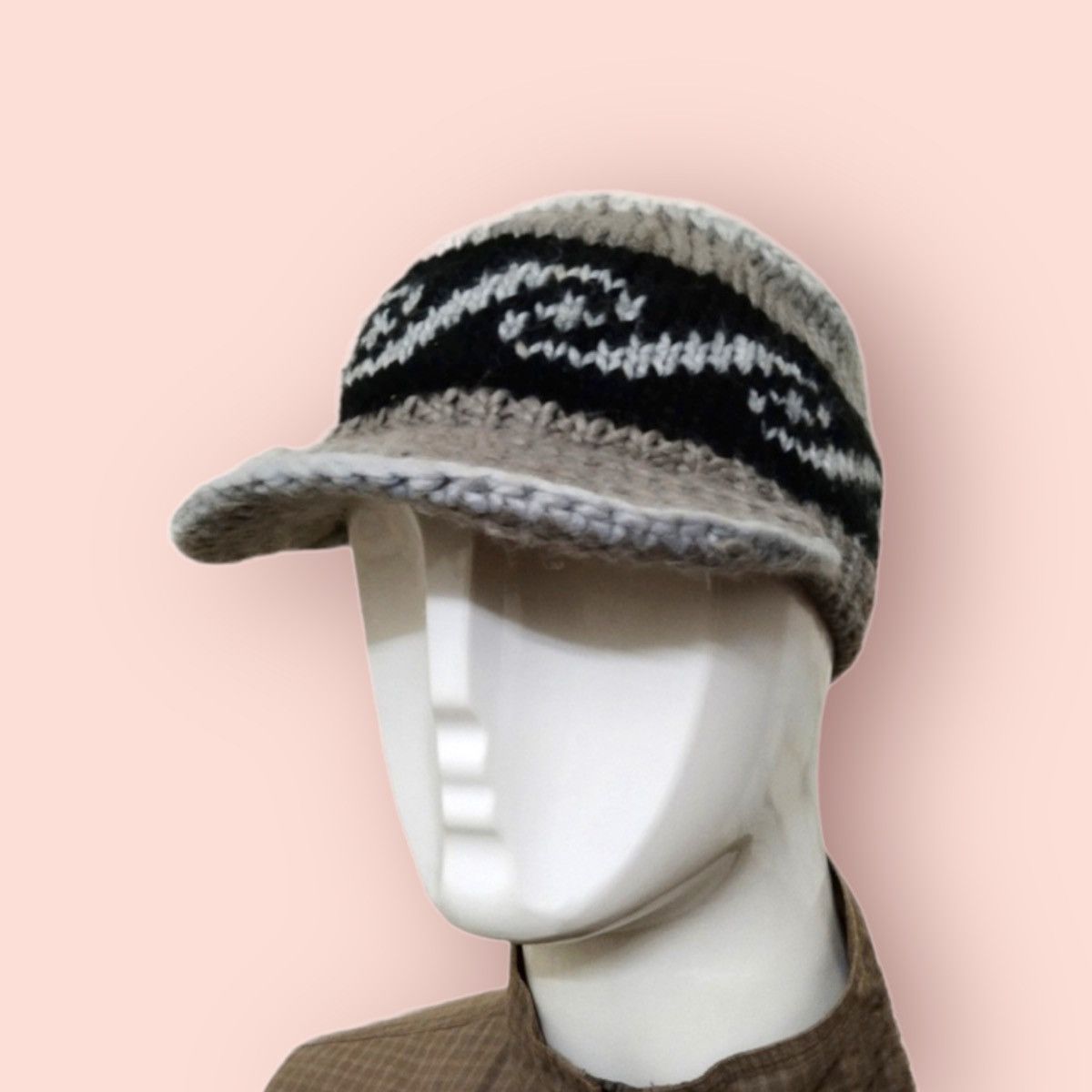 Global Work × Japanese Brand RARE GLOBAL WORK KNITTED BEANIE HAT Size ONE SIZE - 2 Thumbnail