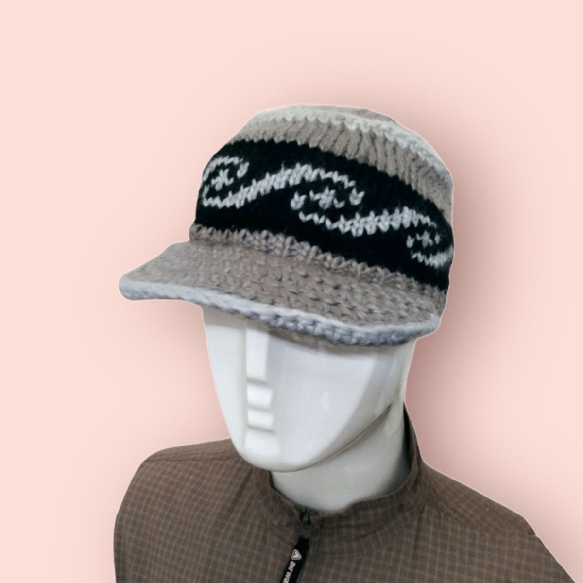 Global Work × Japanese Brand RARE GLOBAL WORK KNITTED BEANIE HAT Size ONE SIZE - 3 Thumbnail