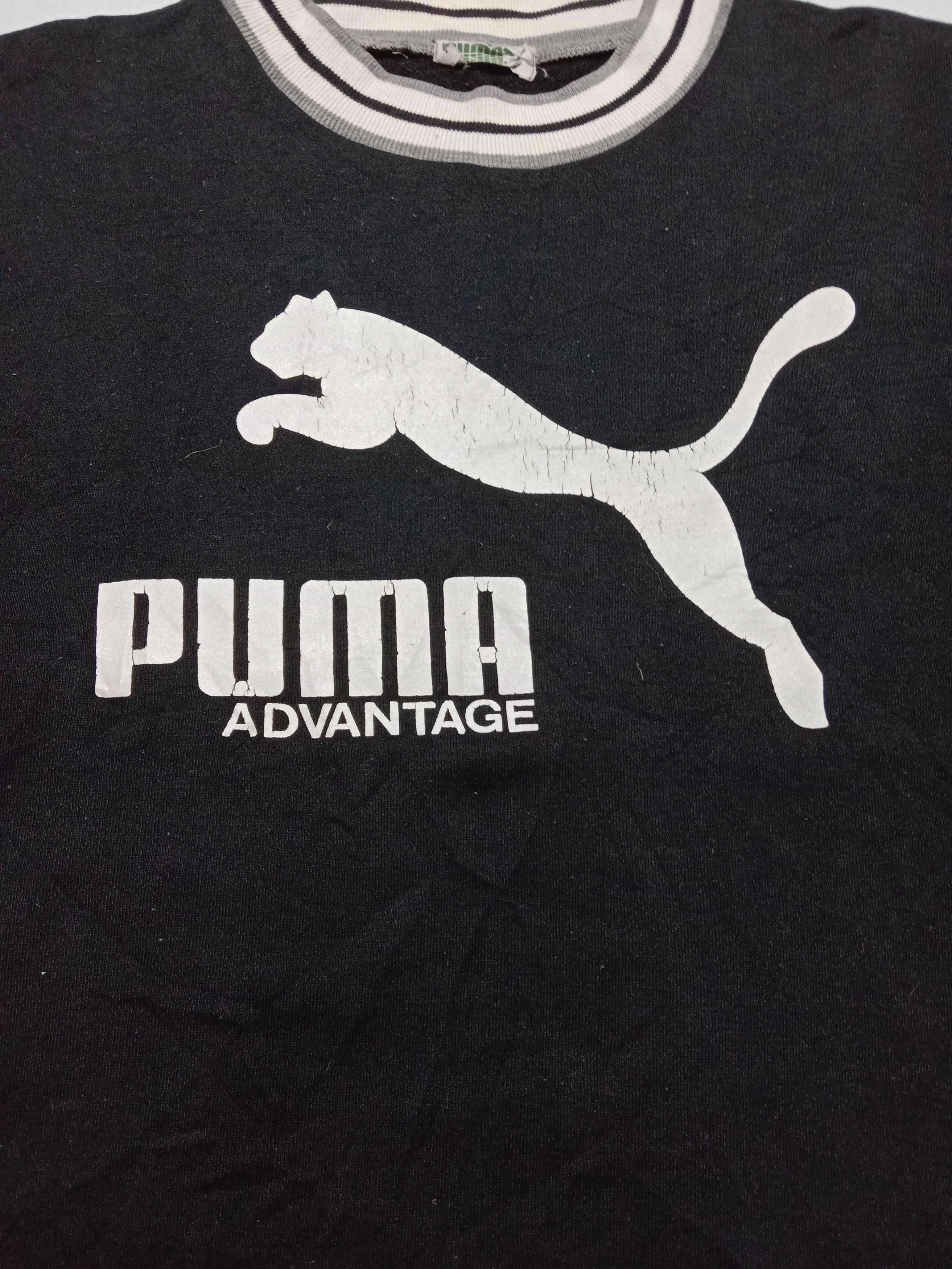 Puma Puma Black Sweatshirt Pullover Jumper Big Logo Crewneck Size M / US 6-8 / IT 42-44 - 2 Thumbnail