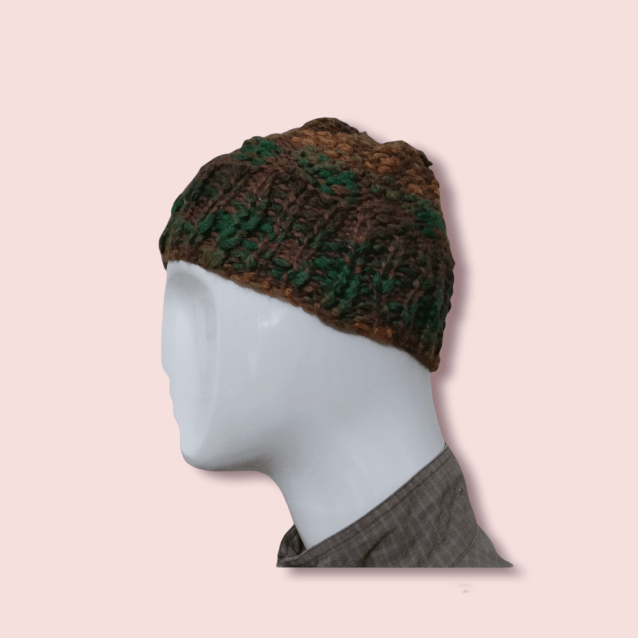 RARE MULTI COLOUR HANDMADE CROCHET KNITTED BEANIE