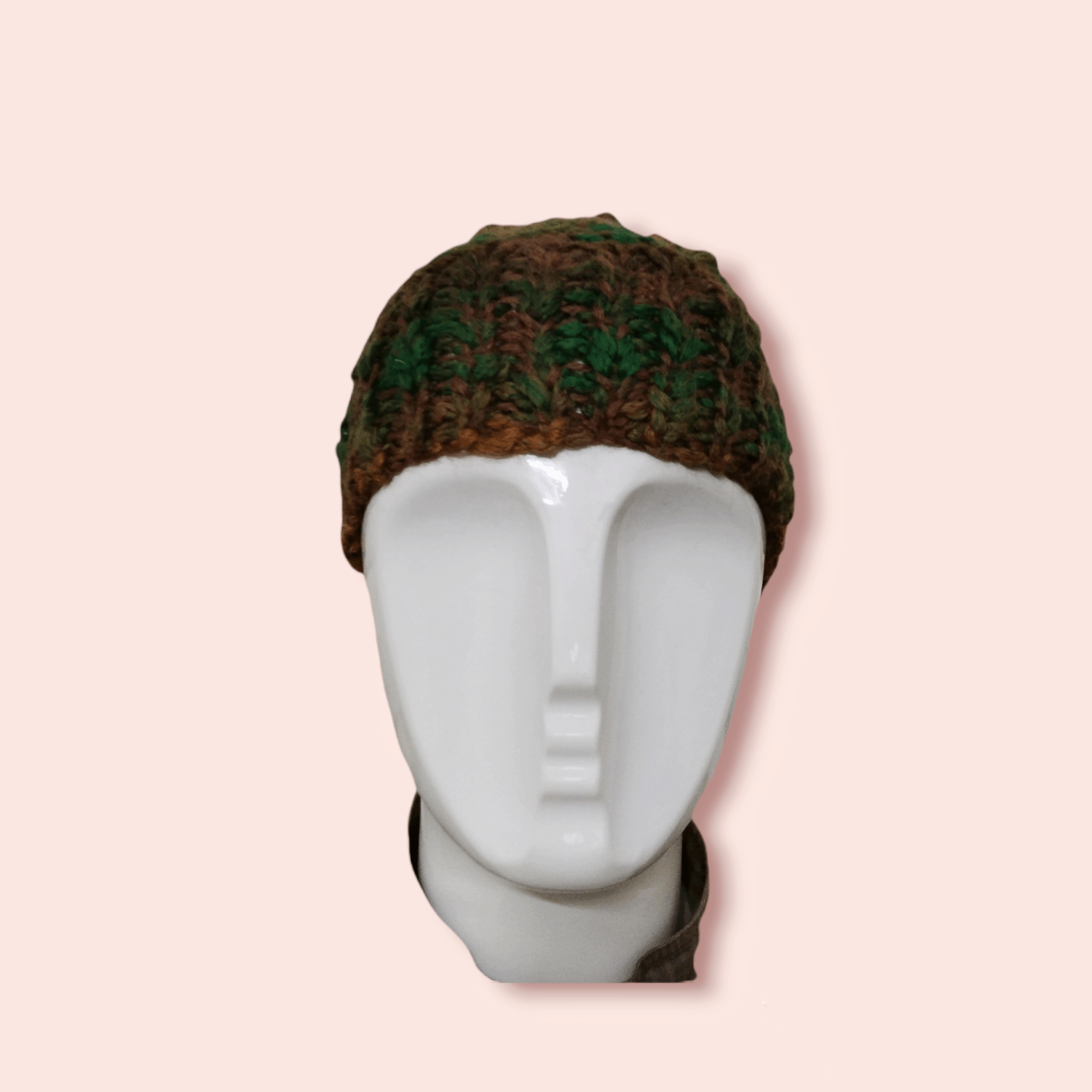 Handmade × Homespun Knitwear RARE MULTI COLOUR HANDMADE CROCHET KNITTED BEANIE Size ONE SIZE - 4 Thumbnail