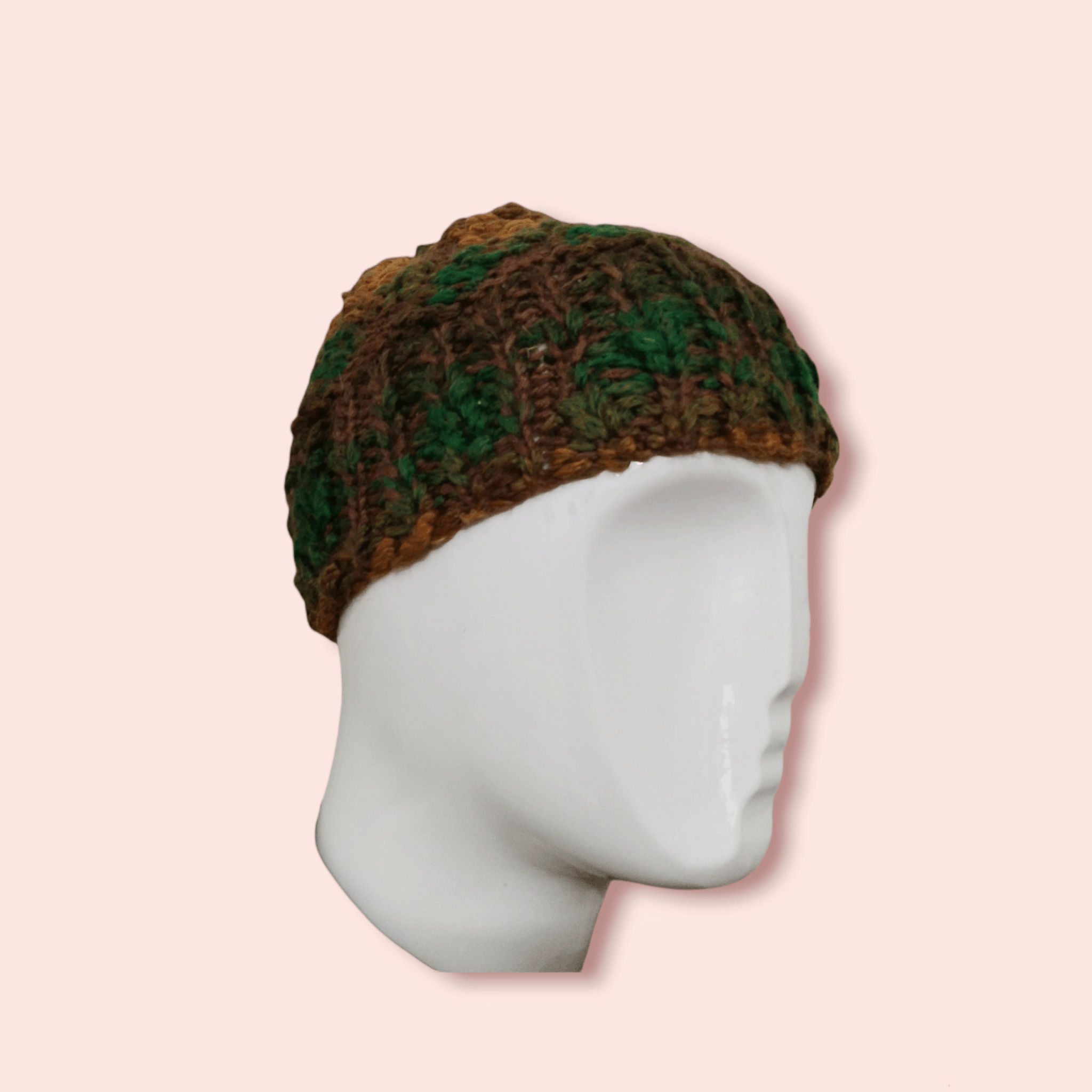 Handmade × Homespun Knitwear RARE MULTI COLOUR HANDMADE CROCHET KNITTED BEANIE Size ONE SIZE - 3 Thumbnail