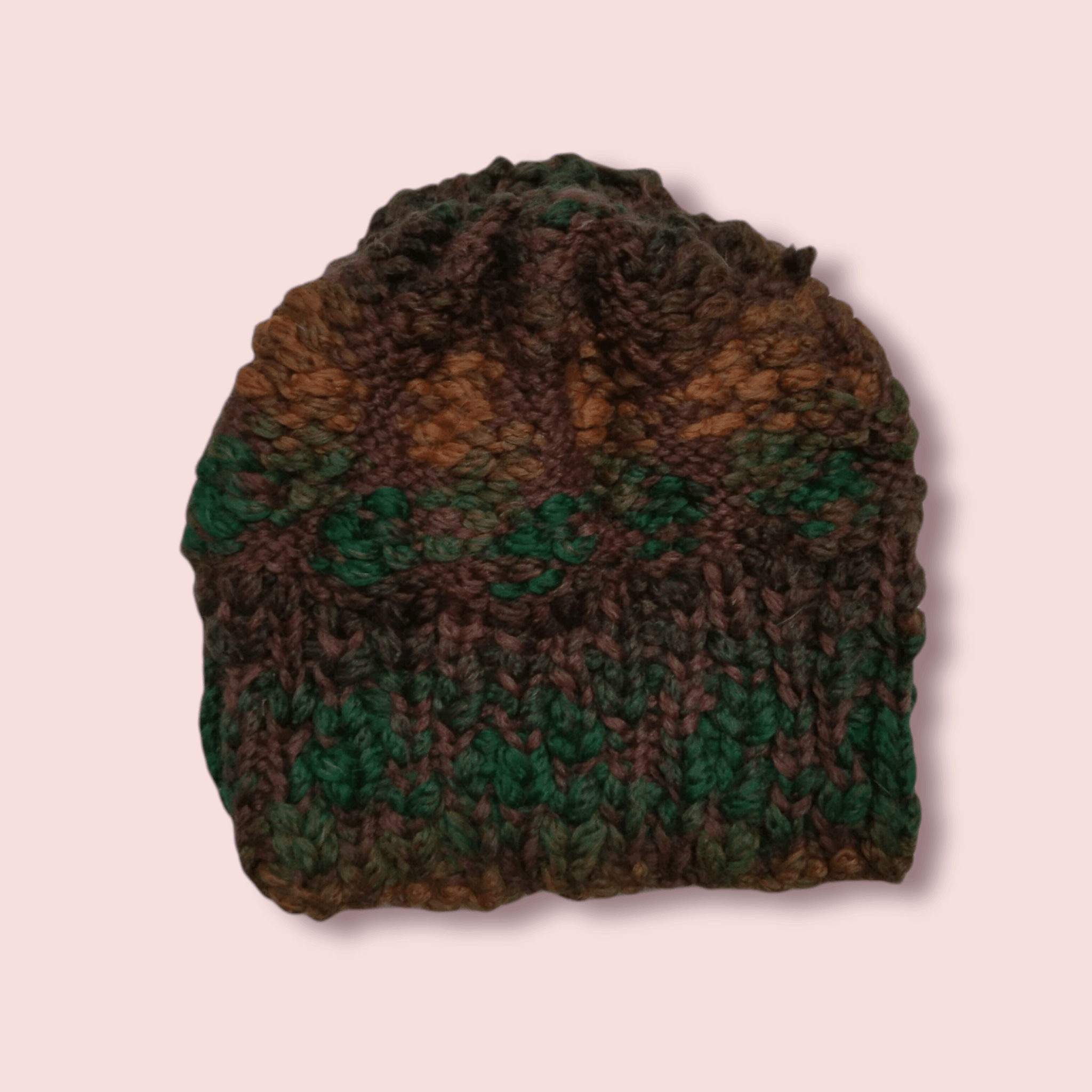 Handmade × Homespun Knitwear RARE MULTI COLOUR HANDMADE CROCHET KNITTED BEANIE Size ONE SIZE - 6 Thumbnail