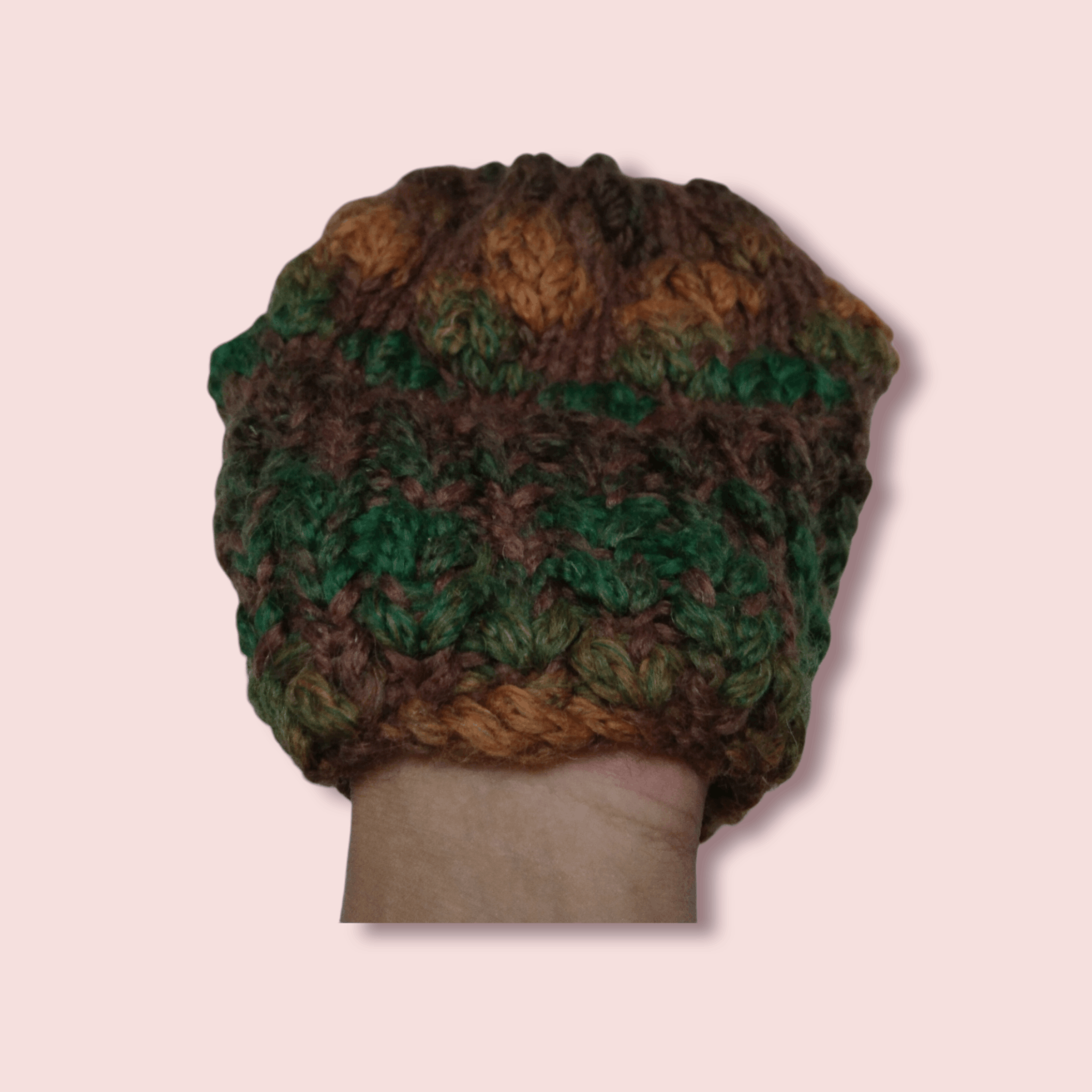 Handmade × Homespun Knitwear RARE MULTI COLOUR HANDMADE CROCHET KNITTED BEANIE Size ONE SIZE - 8 Thumbnail