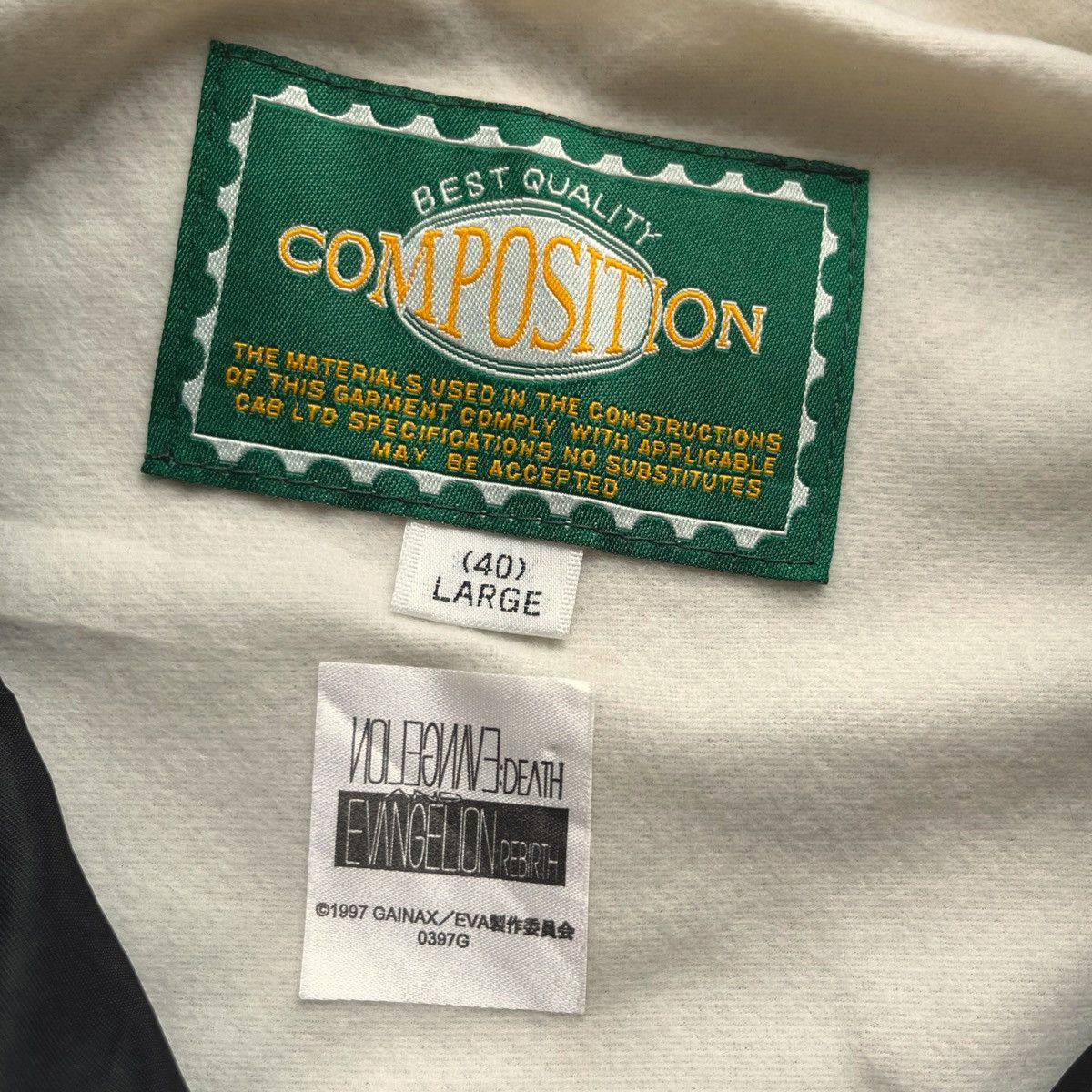 Rap Tees Rare Evangelion 1997 Bomber Jacket Size US L / EU 52-54 / 3 - 5 Thumbnail