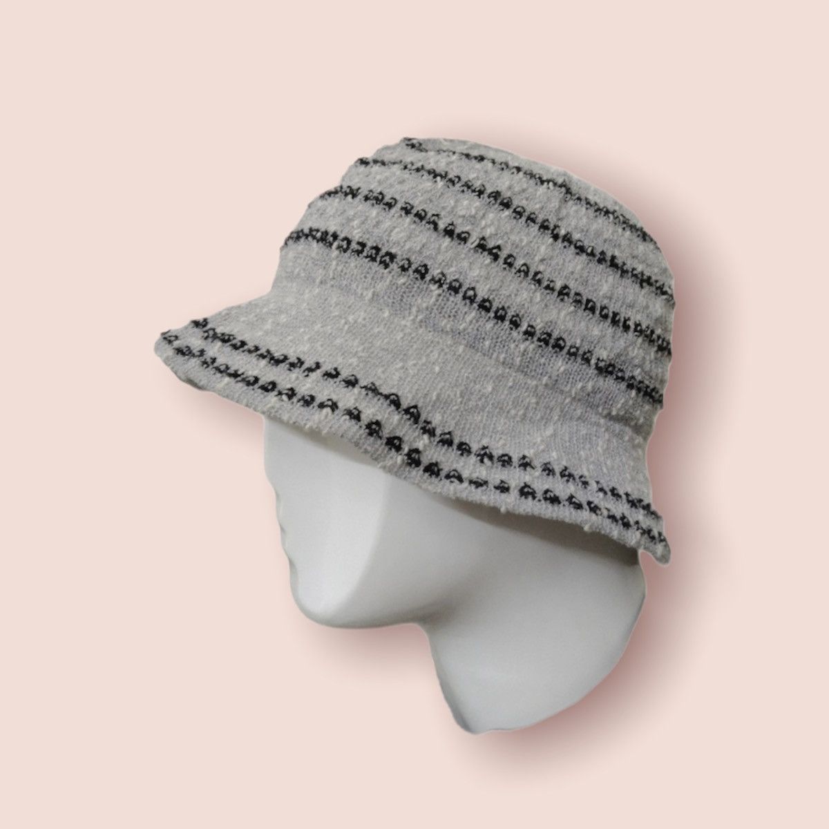 Japanese Brand × Other RARE DESIGN MESSY CROCHET KNITTED ROUND BUCKET HAT Size ONE SIZE - 6 Thumbnail