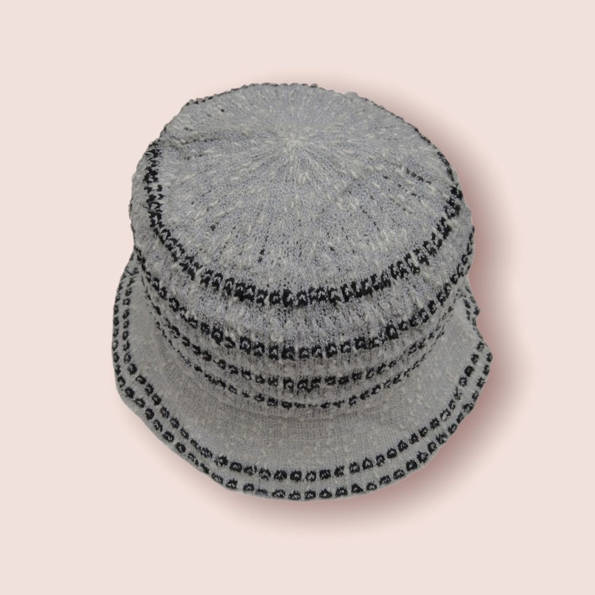 Japanese Brand × Other RARE DESIGN MESSY CROCHET KNITTED ROUND BUCKET HAT Size ONE SIZE - 9 Thumbnail