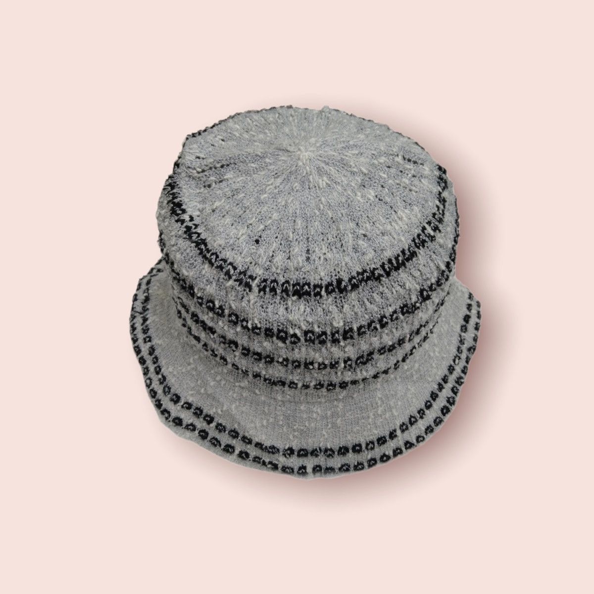 Japanese Brand × Other RARE DESIGN MESSY CROCHET KNITTED ROUND BUCKET HAT Size ONE SIZE - 8 Thumbnail