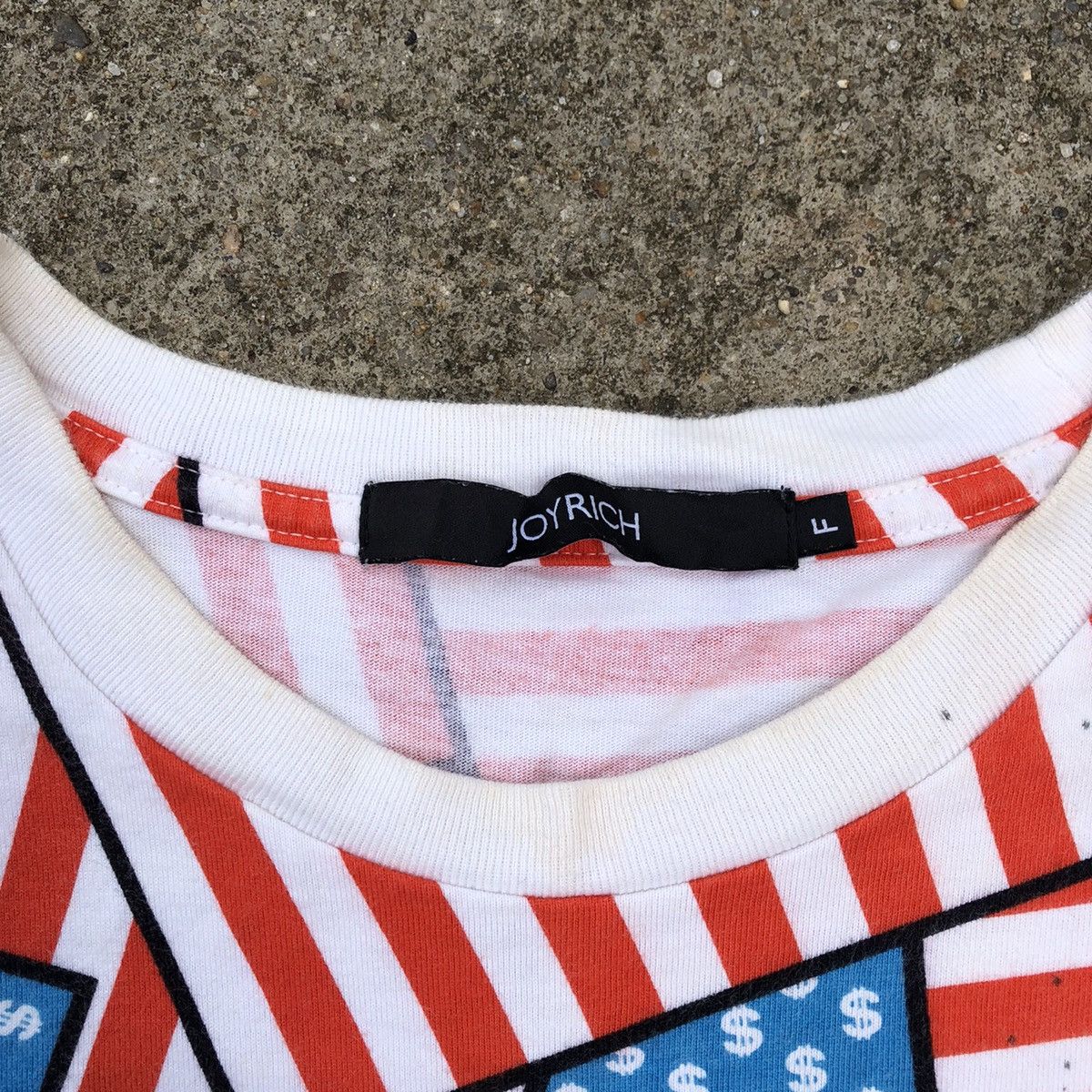 Japanese Brand × Joyrich × Vintage Rare Vintage Japanese Brand Joyrich USA Flag Dollar AOP Tee Size US XXL / EU 58 / 5 - 9 Thumbnail
