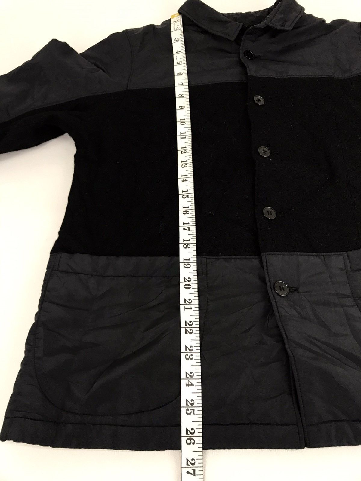 Japanese Brand Off The Tee Button Down Shirt Color Block Design Size US L / EU 52-54 / 3 - 9 Thumbnail
