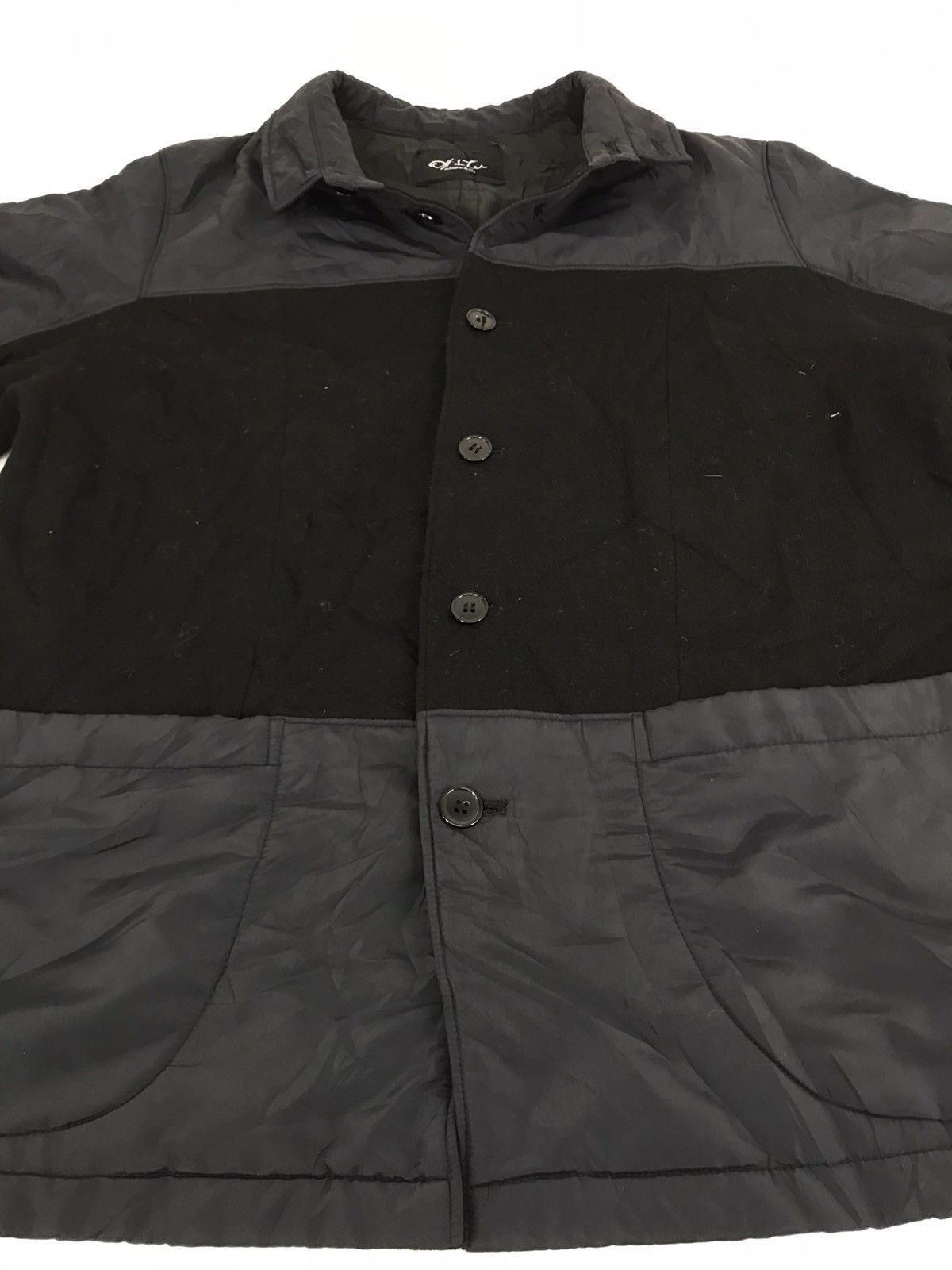 Japanese Brand Off The Tee Button Down Shirt Color Block Design Size US L / EU 52-54 / 3 - 3 Thumbnail