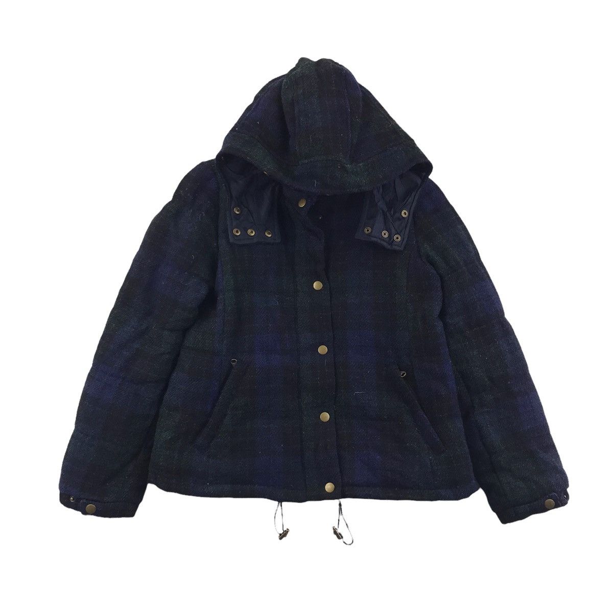 Harris Tweed HARRIS TWEED x Earth Music Ecology Hooded Bomber Wool Jacket Size US M / EU 48-50 / 2 - 1 Thumbnail