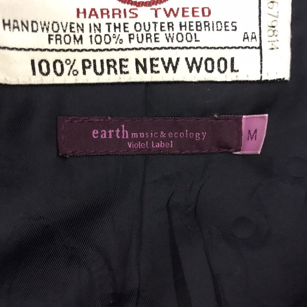 Harris Tweed HARRIS TWEED x Earth Music Ecology Hooded Bomber Wool Jacket Size US M / EU 48-50 / 2 - 5 Thumbnail