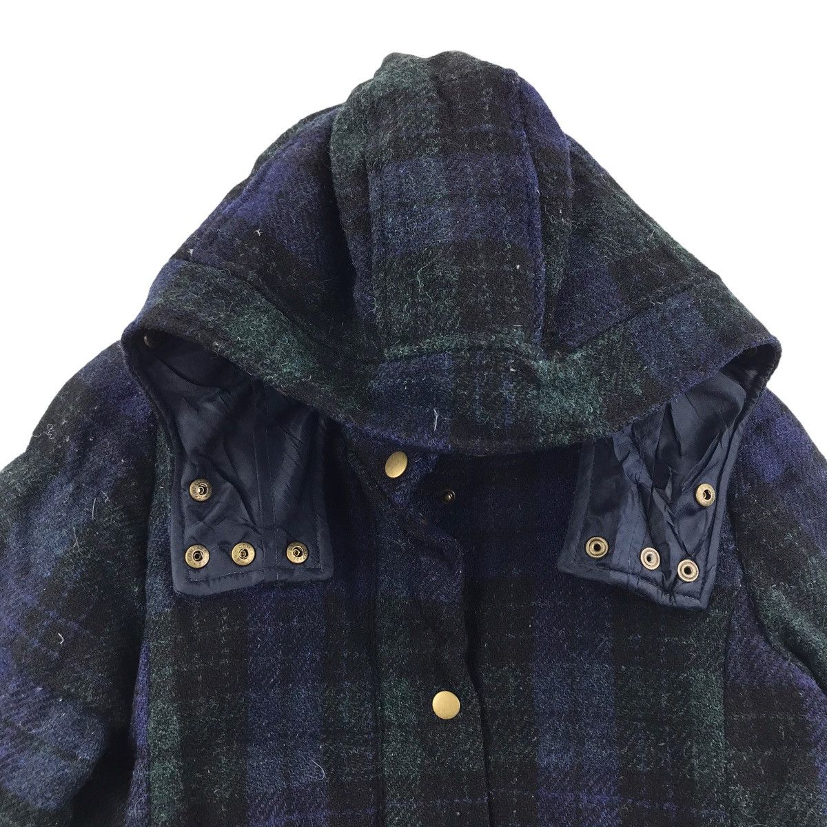 Harris Tweed HARRIS TWEED x Earth Music Ecology Hooded Bomber Wool Jacket Size US M / EU 48-50 / 2 - 2 Thumbnail