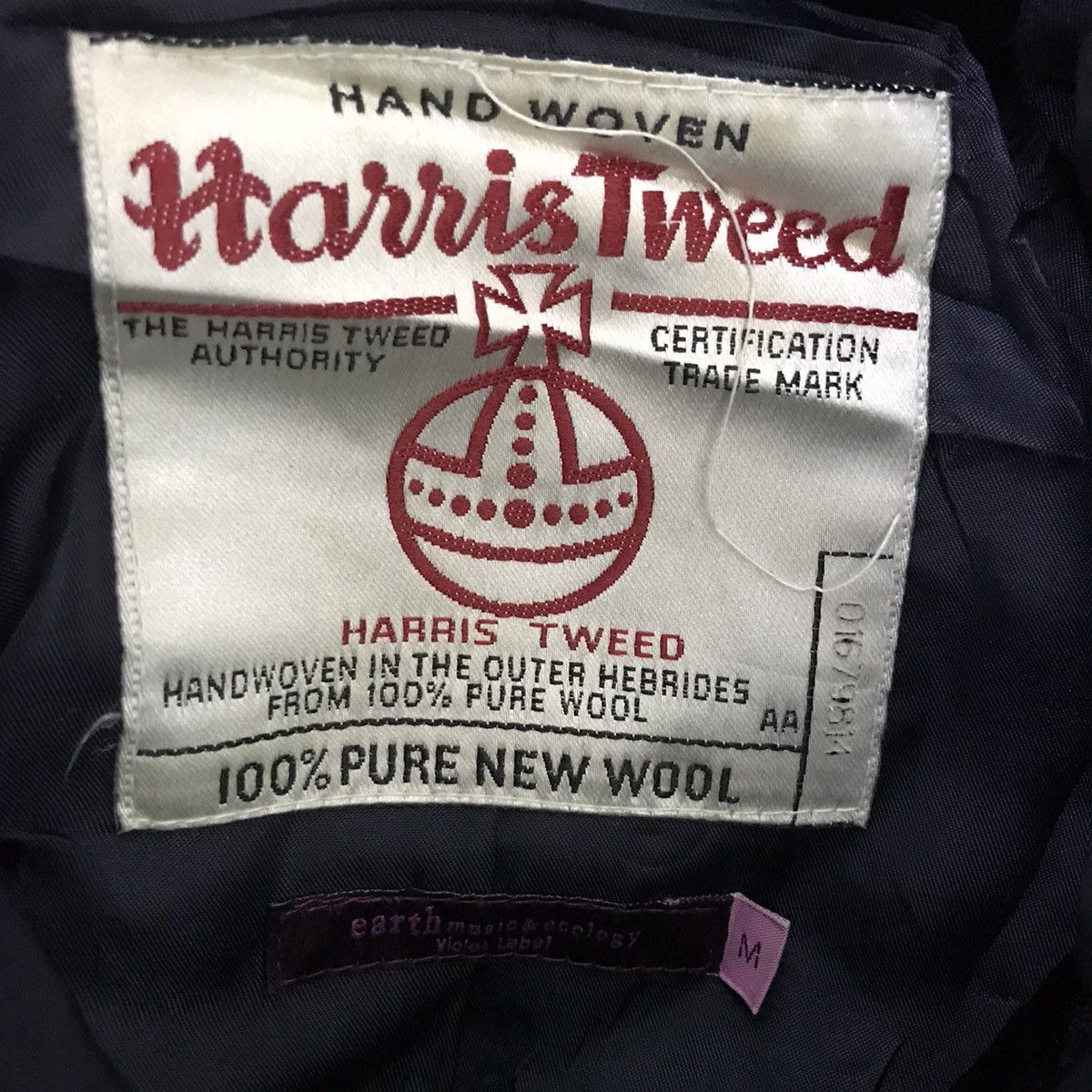 Harris Tweed HARRIS TWEED x Earth Music Ecology Hooded Bomber Wool Jacket Size US M / EU 48-50 / 2 - 4 Thumbnail