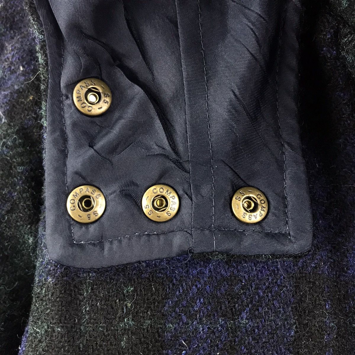 Harris Tweed HARRIS TWEED x Earth Music Ecology Hooded Bomber Wool Jacket Size US M / EU 48-50 / 2 - 3 Thumbnail