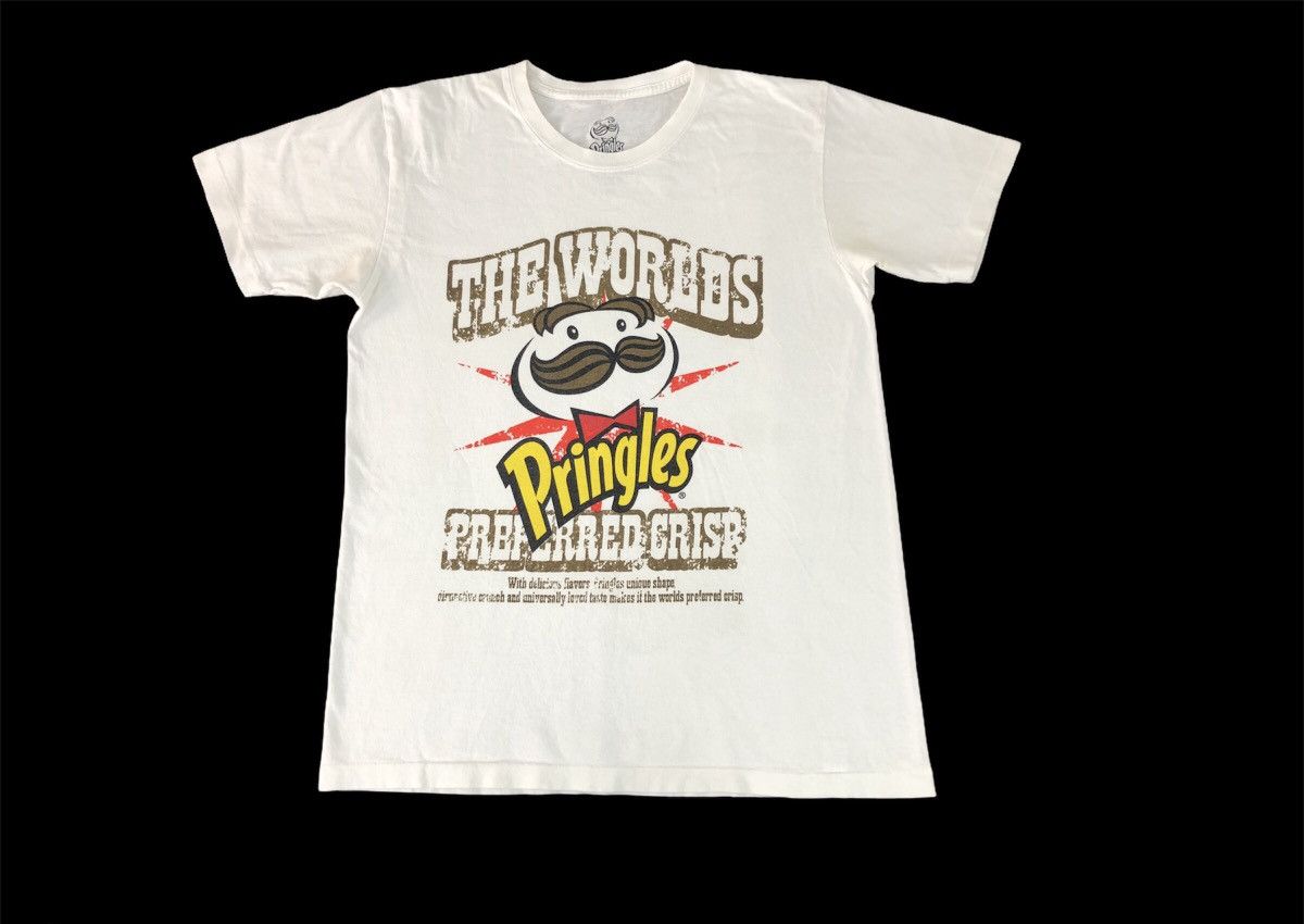 Vintage Vintage Pringles World Preferred Crisp Snack Brand Logo Tee Size US S / EU 44-46 / 1 - 2 Thumbnail