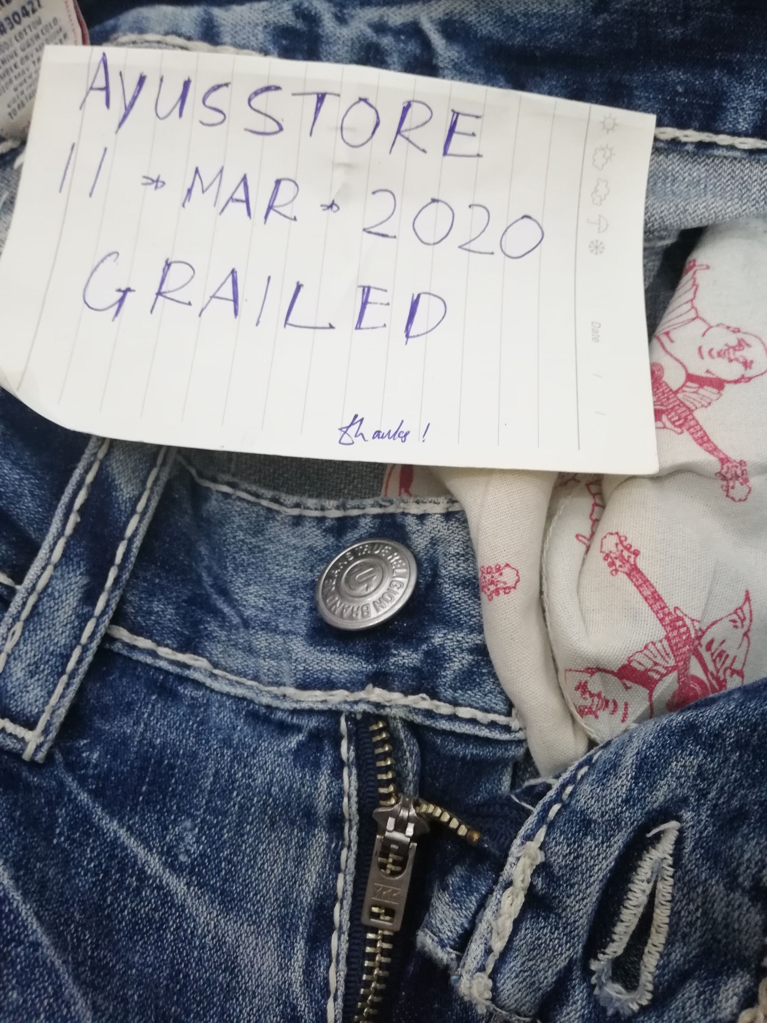 True Religion True Religion Joey Big T Row33 Seat33 Jeans Size US 36 / EU 52 - 8 Thumbnail