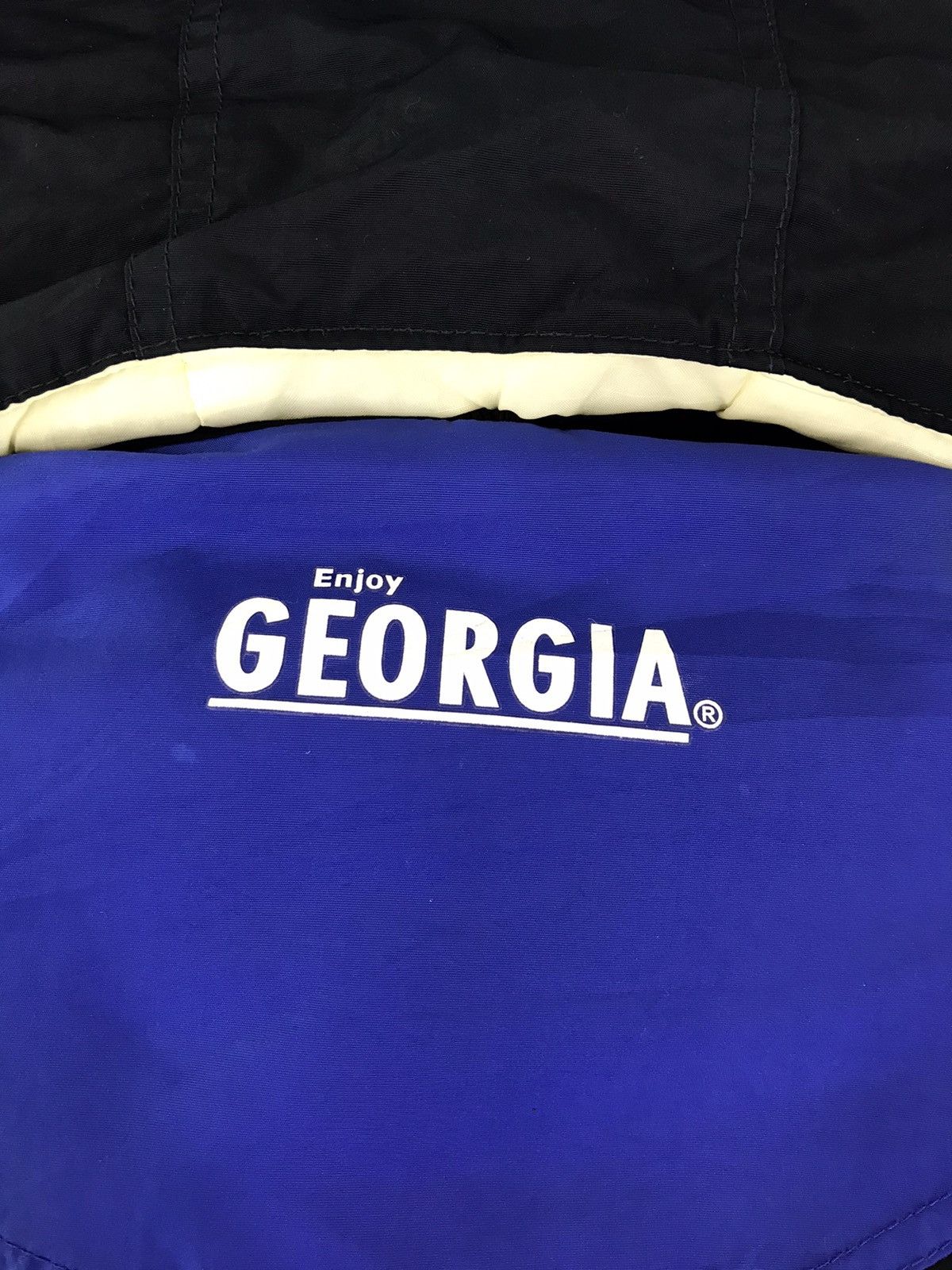 Vintage Enjoy Georgia Puffer Quilted Jacket Hoodies Size US L / EU 52-54 / 3 - 6 Thumbnail
