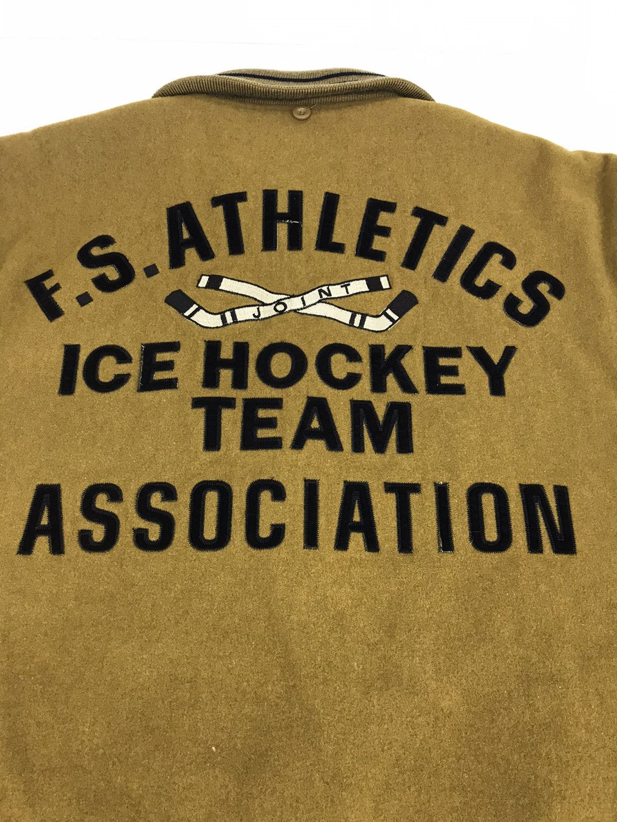 NHL × Sports Specialties Vintage Ice Hockey Varsity Jacket French Team Size US L / EU 52-54 / 3 - 3 Thumbnail