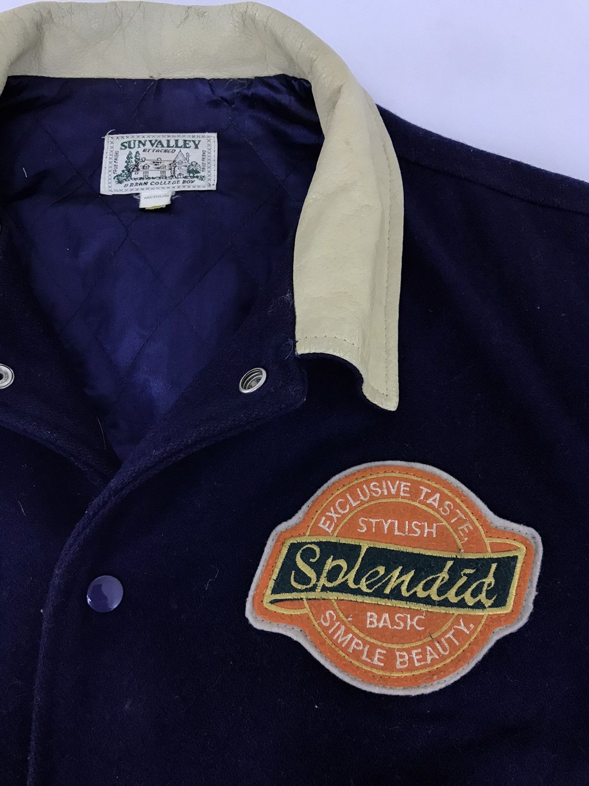 Other Vintage Vigorous by Sunvalley College Boy Leather Sleeve Size US M / EU 48-50 / 2 - 7 Thumbnail