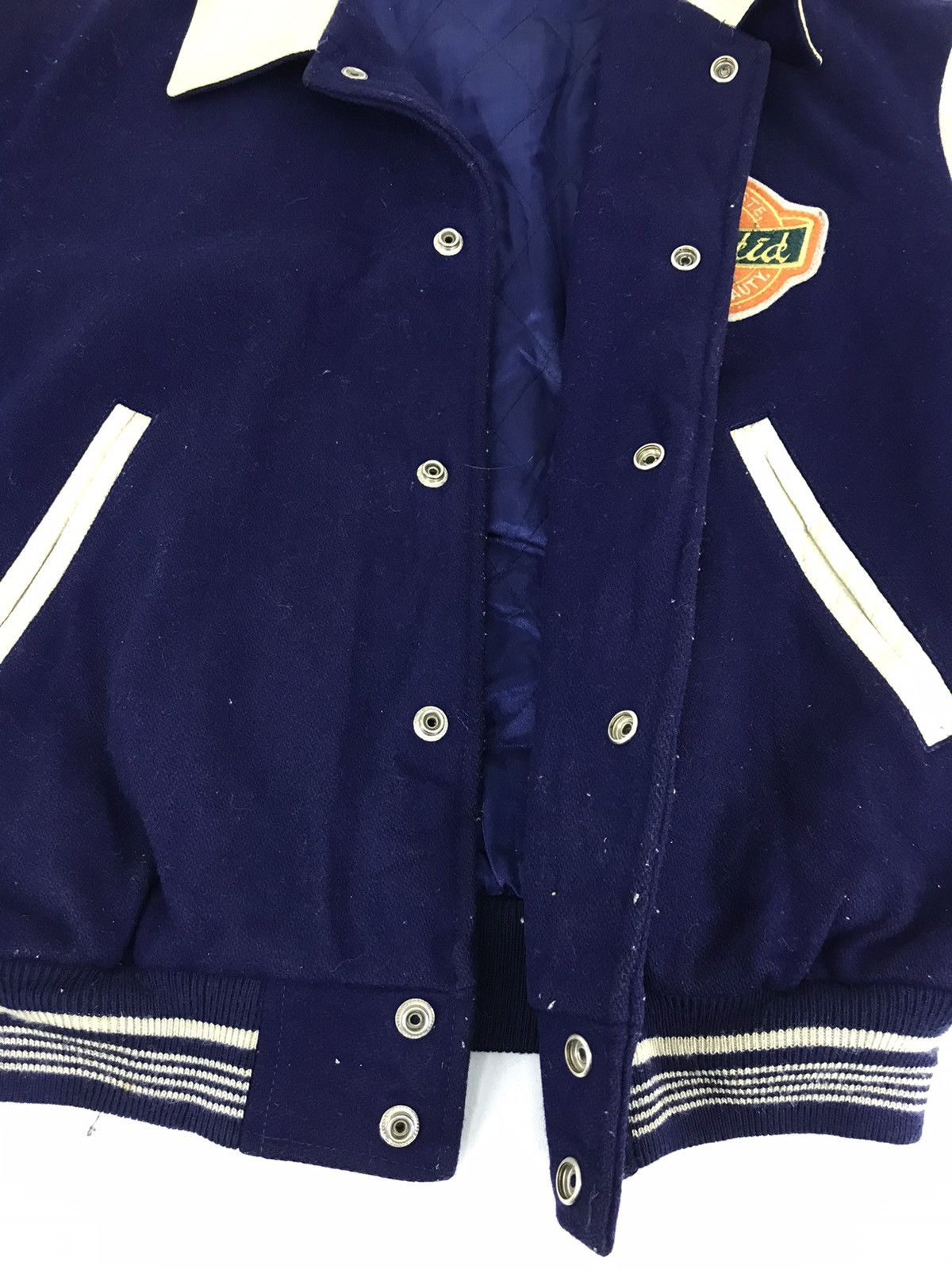 Other Vintage Vigorous by Sunvalley College Boy Leather Sleeve Size US M / EU 48-50 / 2 - 10 Thumbnail