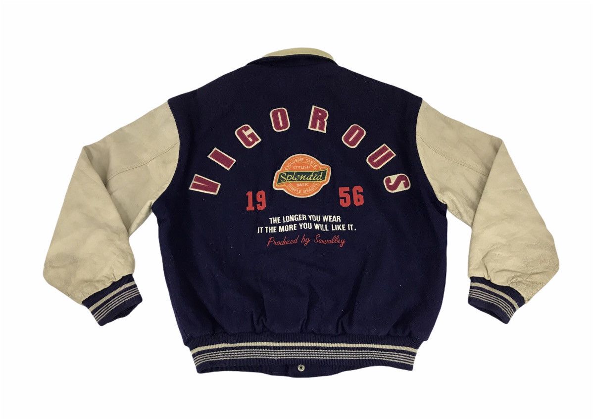 Other Vintage Vigorous by Sunvalley College Boy Leather Sleeve Size US M / EU 48-50 / 2 - 1 Thumbnail