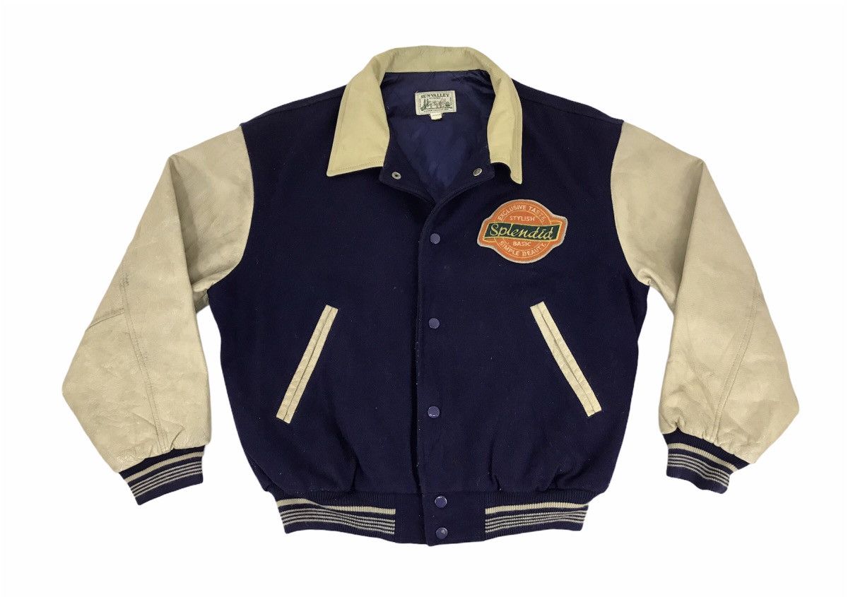 Other Vintage Vigorous by Sunvalley College Boy Leather Sleeve Size US M / EU 48-50 / 2 - 2 Thumbnail