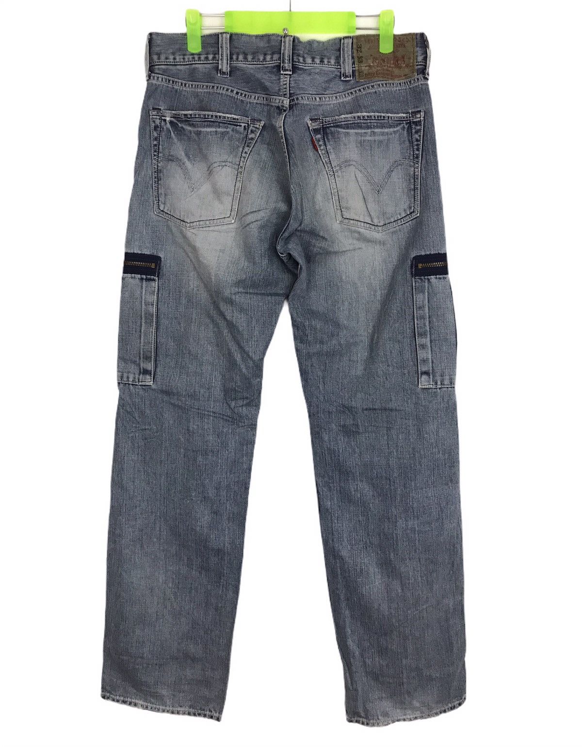 Levi's Vintage Clothing 90s Levi’s Strauss Cargo Distressed Denim Jeans Pants Size US 32 / EU 48 - 2 Thumbnail