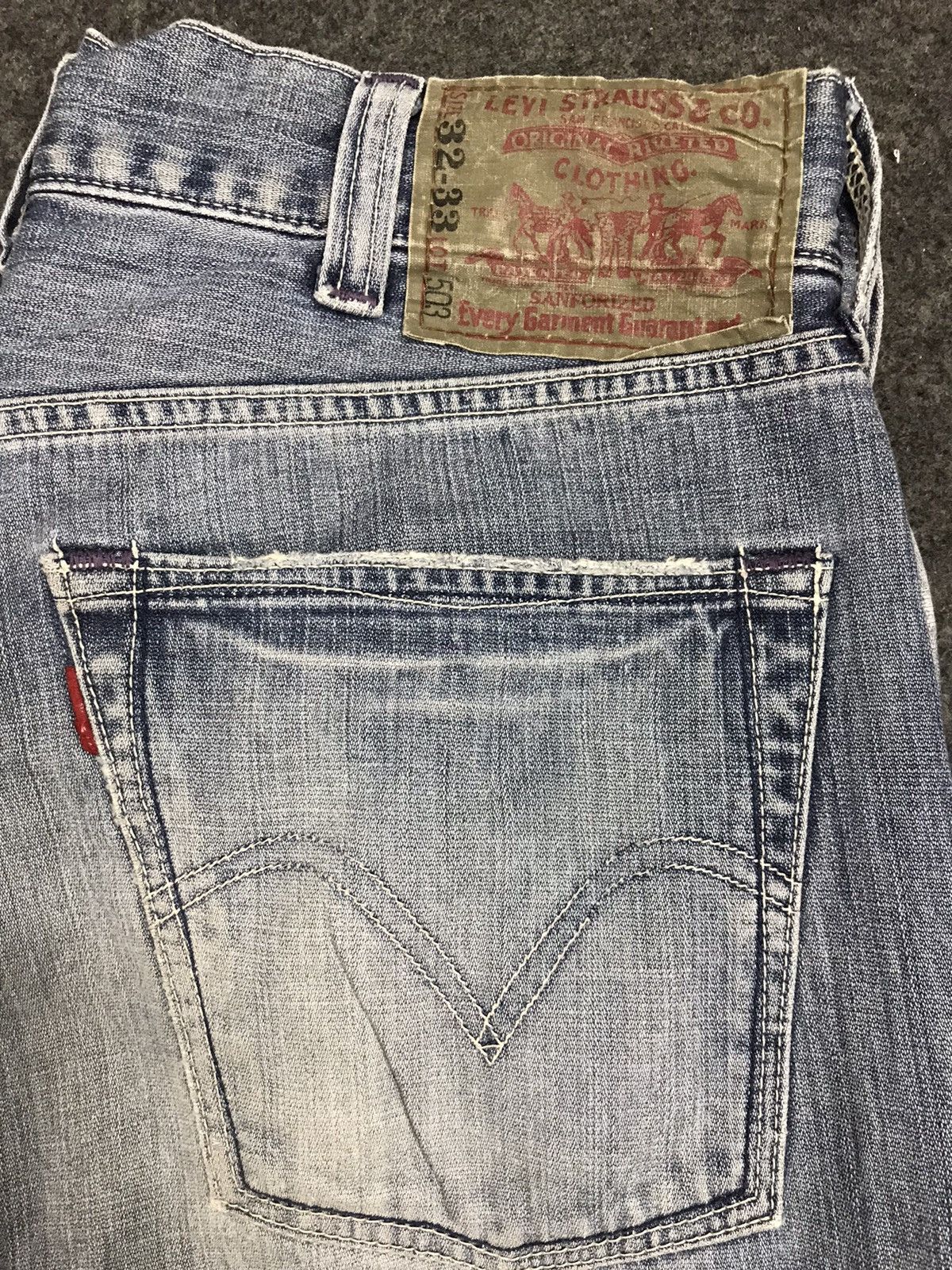 Levi's Vintage Clothing 90s Levi’s Strauss Cargo Distressed Denim Jeans Pants Size US 32 / EU 48 - 3 Thumbnail