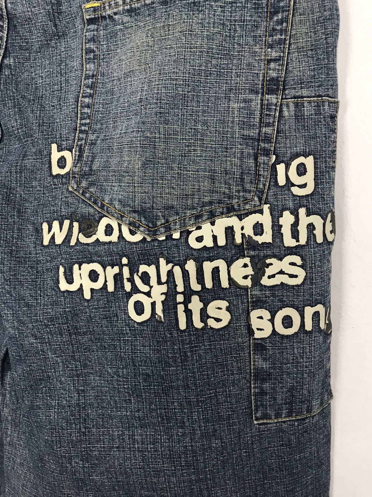 Japanese Brand Vintage PNB Nation Music and Art Printed Denim Jeans Size US 37 - 6 Thumbnail