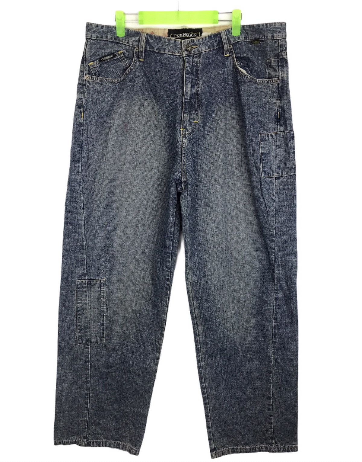 Japanese Brand Vintage PNB Nation Music and Art Printed Denim Jeans Size US 37 - 2 Thumbnail