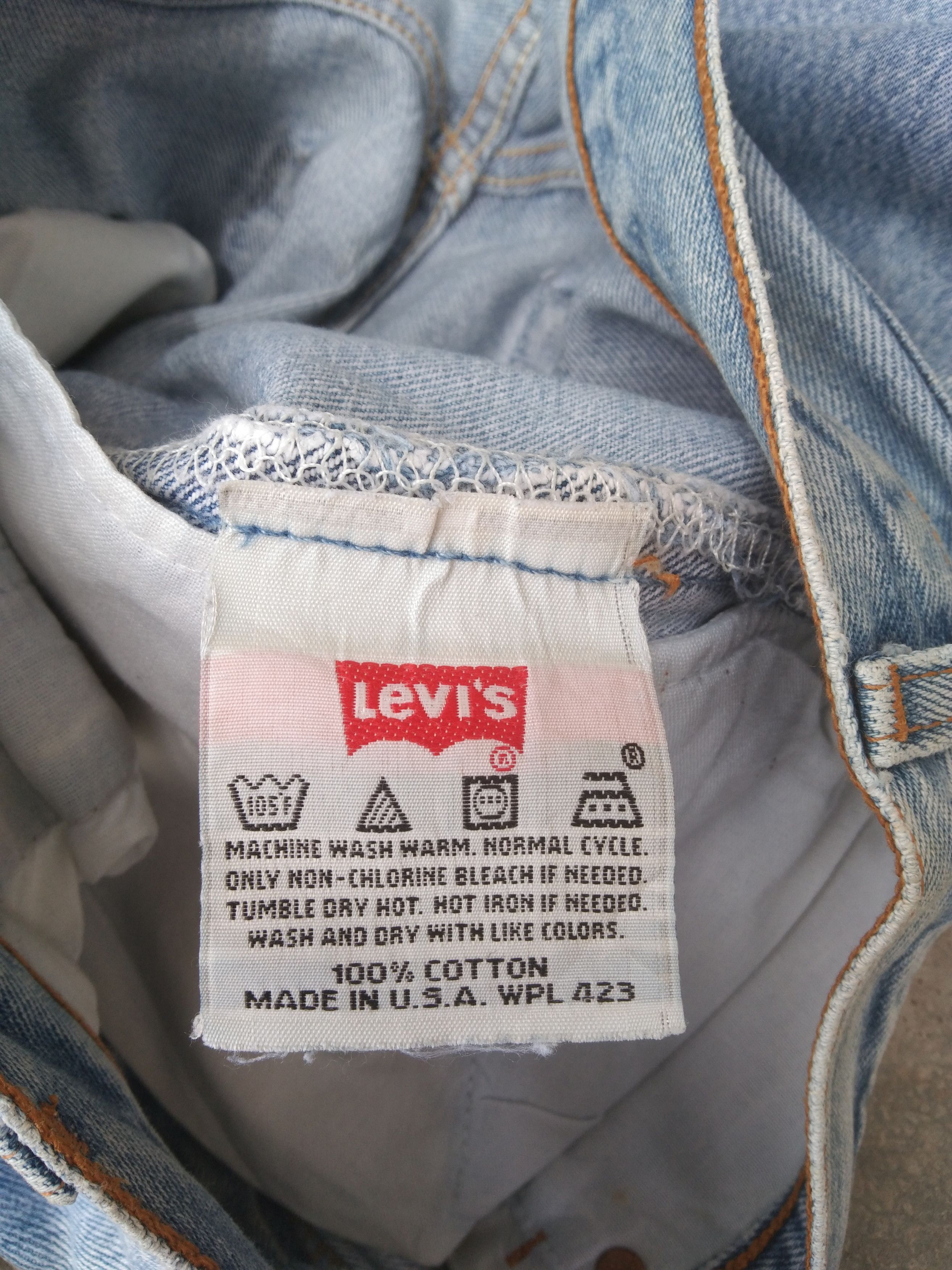 Levi's 90s Vintage Levis 501 Made In USA Distressed Jeans 34x34 Size US 34 / EU 50 - 9 Thumbnail