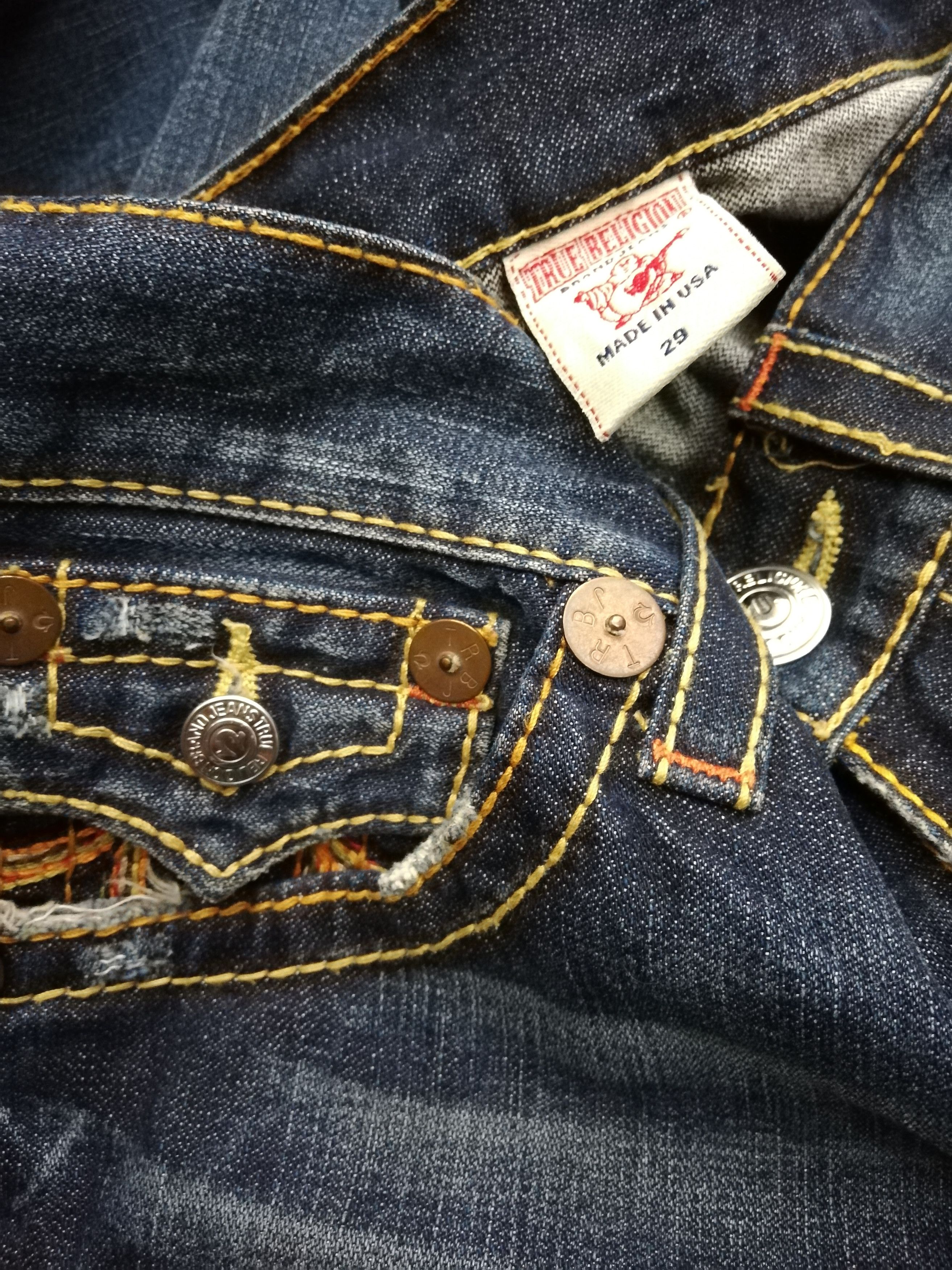 True Religion True Religion Rainbow Joey Seat34 Size US 29 - 2 Thumbnail