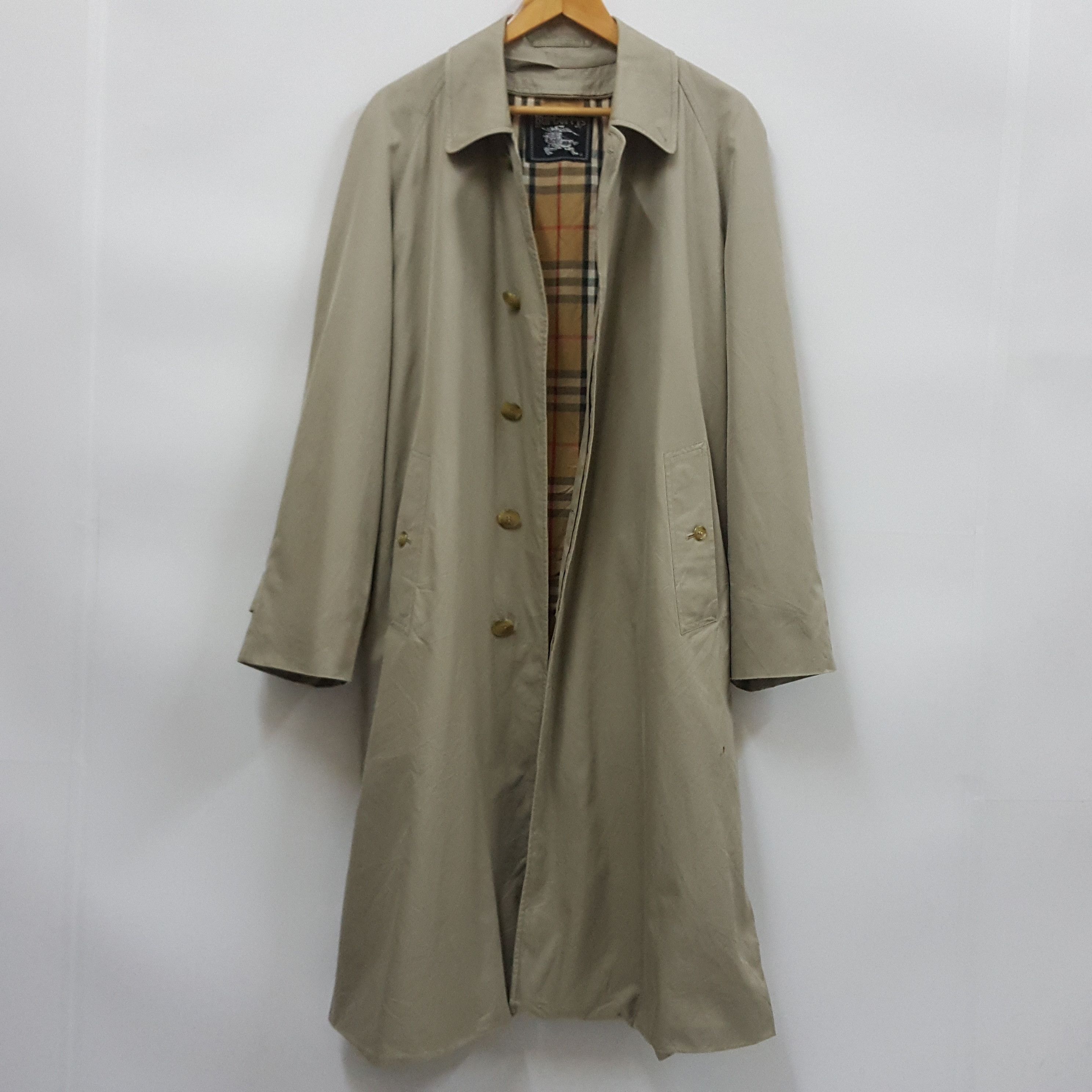 Burberry × Vintage Vintage Burberrys Nova Check Tranch Coats/1 Size US L / EU 52-54 / 3 - 3 Thumbnail