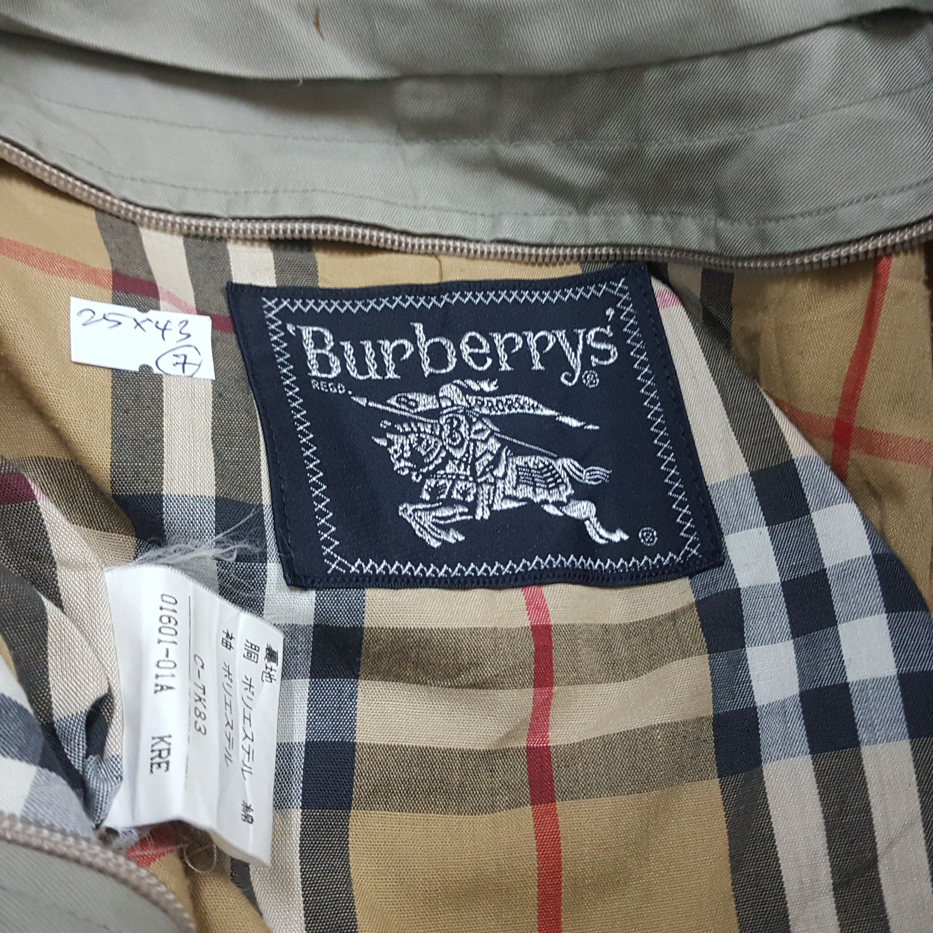 Burberry × Vintage Vintage Burberrys Nova Check Tranch Coats/1 Size US L / EU 52-54 / 3 - 5 Thumbnail