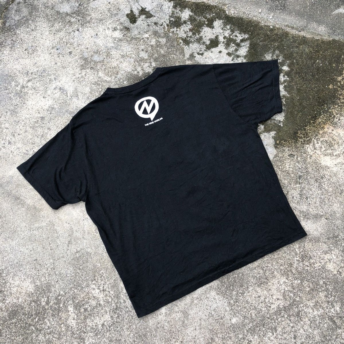 Japanese Brand × Other × Vintage Rare The Nine World Big Logo Teddy Bear Big Print Tee Size US L / EU 52-54 / 3 - 4 Thumbnail