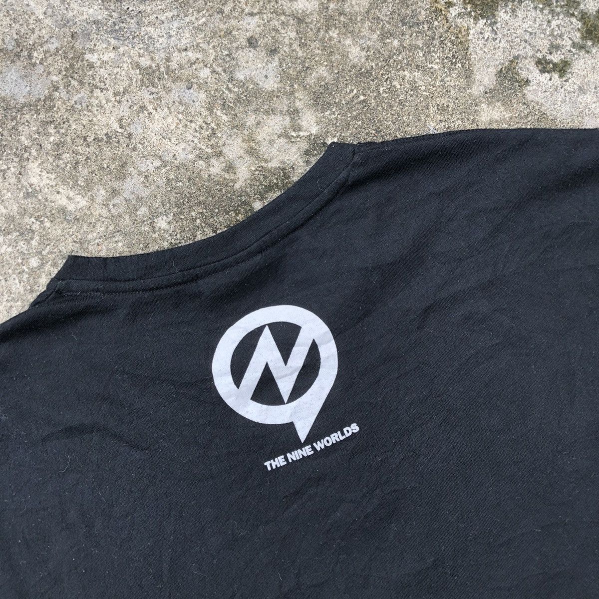 Japanese Brand × Other × Vintage Rare The Nine World Big Logo Teddy Bear Big Print Tee Size US L / EU 52-54 / 3 - 5 Thumbnail