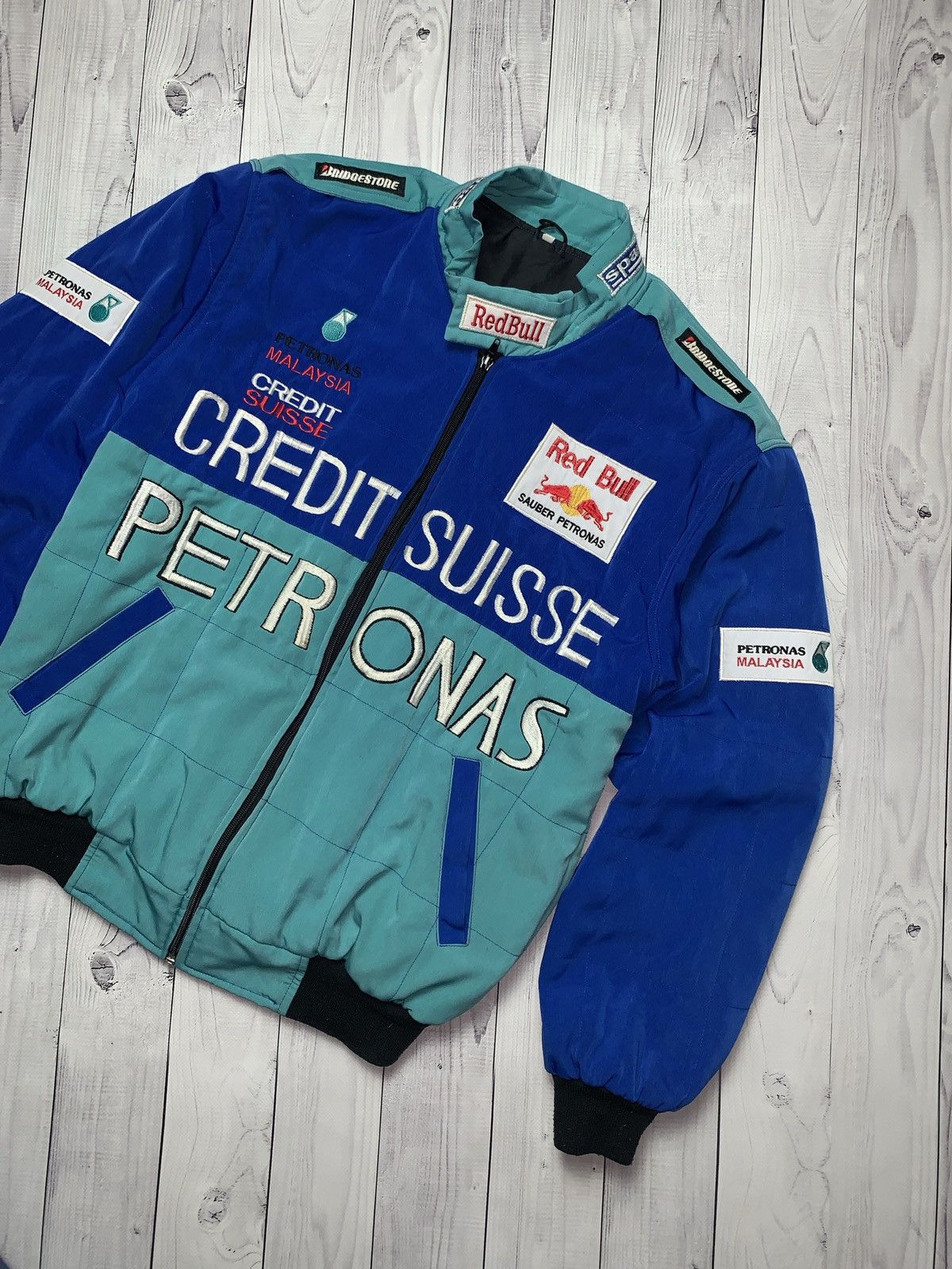 Mercedes-Benz Vintage Racing jacket Mercedes Petronas Red Bull rare logo Size US M / EU 48-50 / 2 - 2 Thumbnail