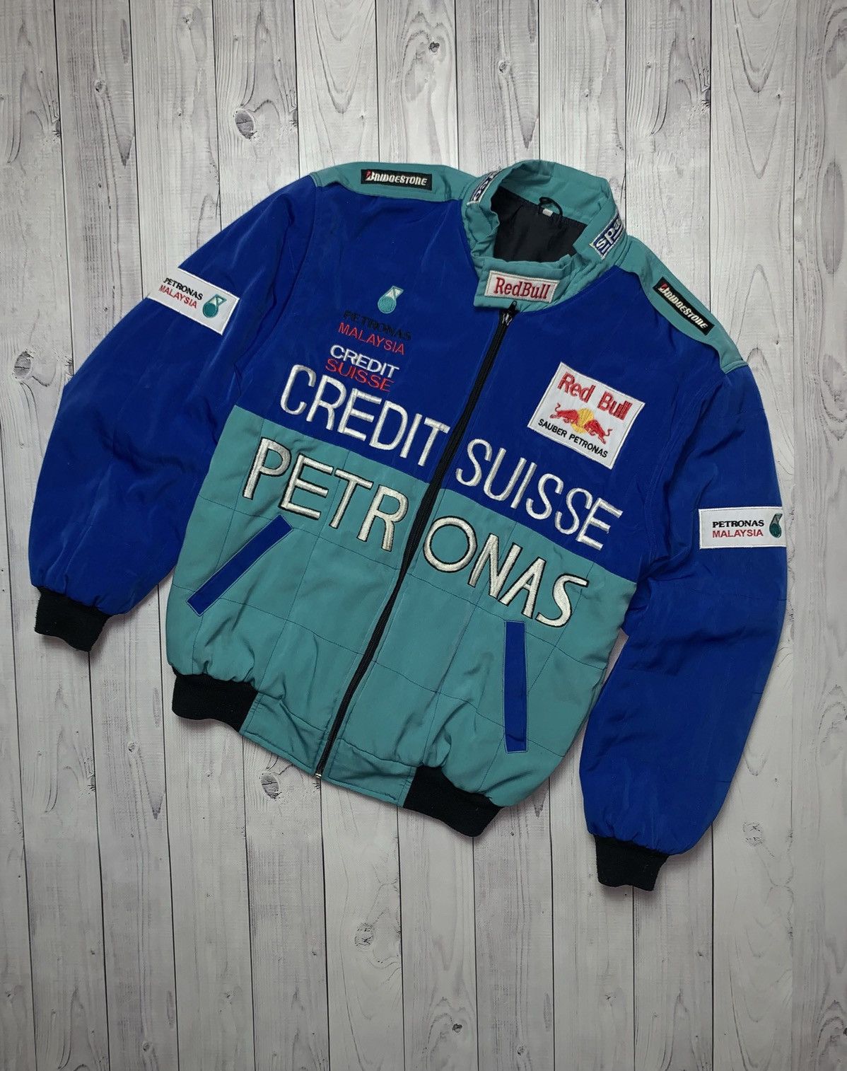 Mercedes-Benz Vintage Racing jacket Mercedes Petronas Red Bull rare logo Size US M / EU 48-50 / 2 - 1 Thumbnail