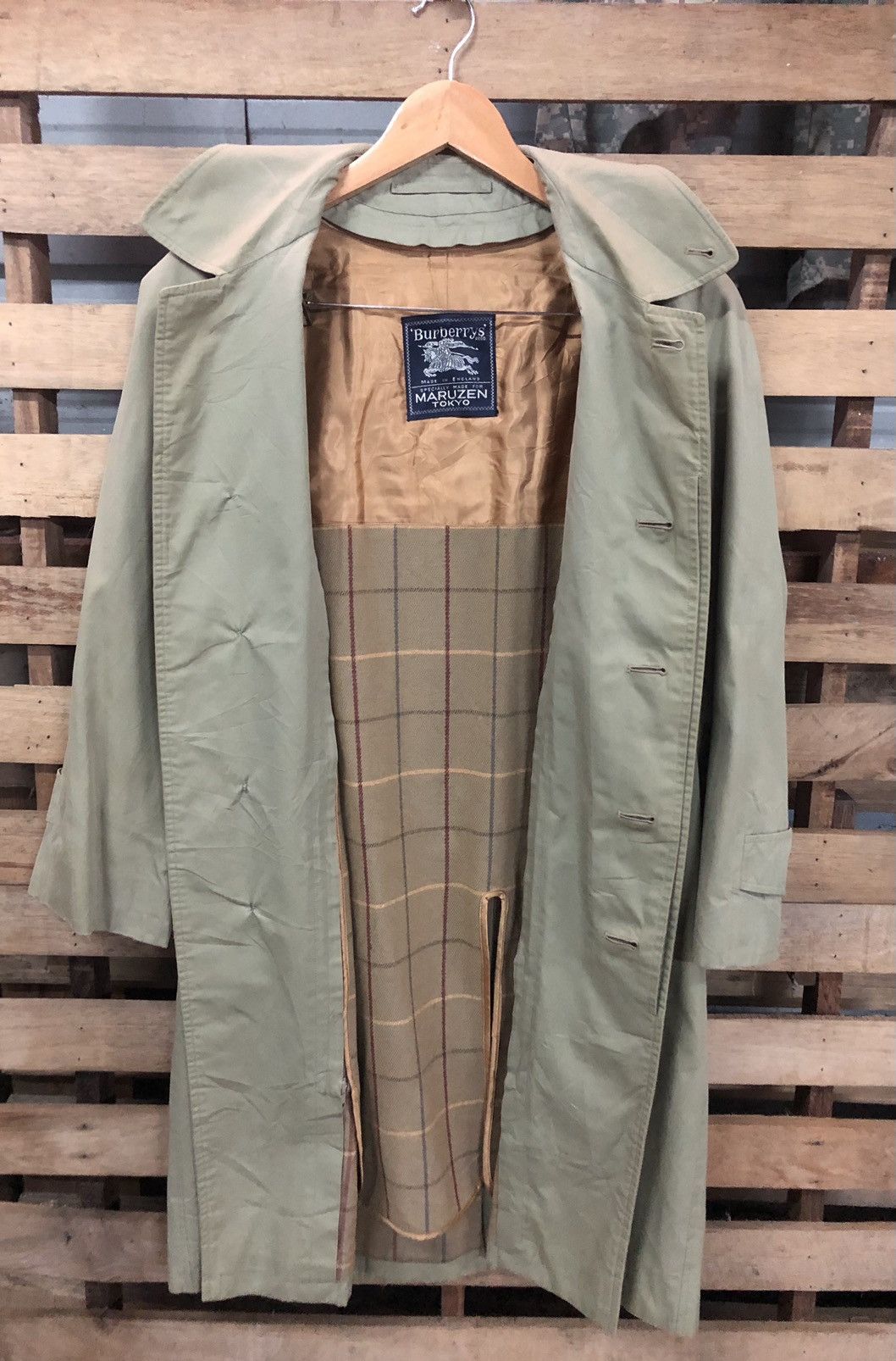 Burberry × Vintage Vintage Burberry Trench Coat Single Breasted Nova Check Size US M / EU 48-50 / 2 - 1 Thumbnail